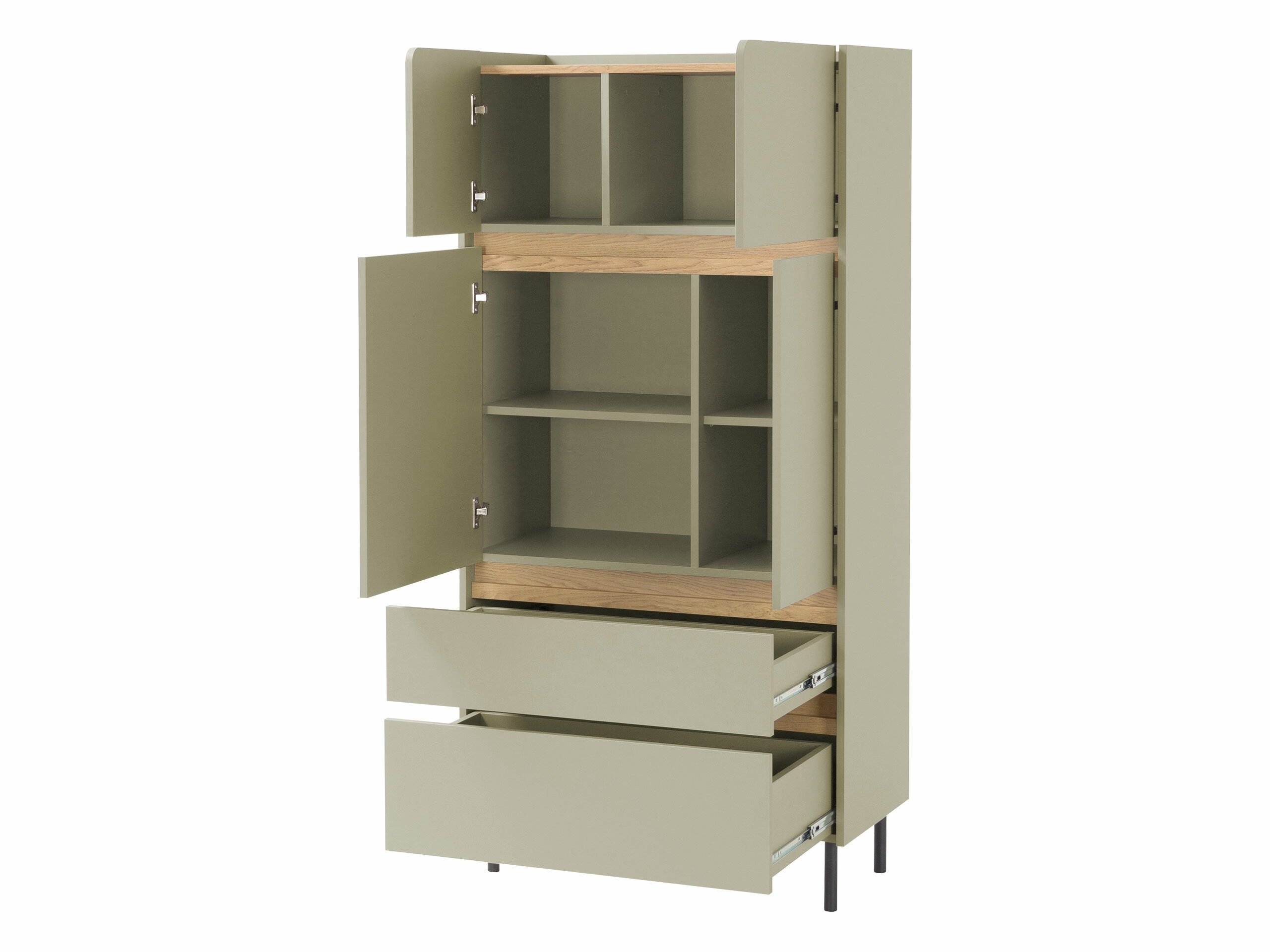 Scaffale Fiosono 104 (Beige + Rovere chiaro)