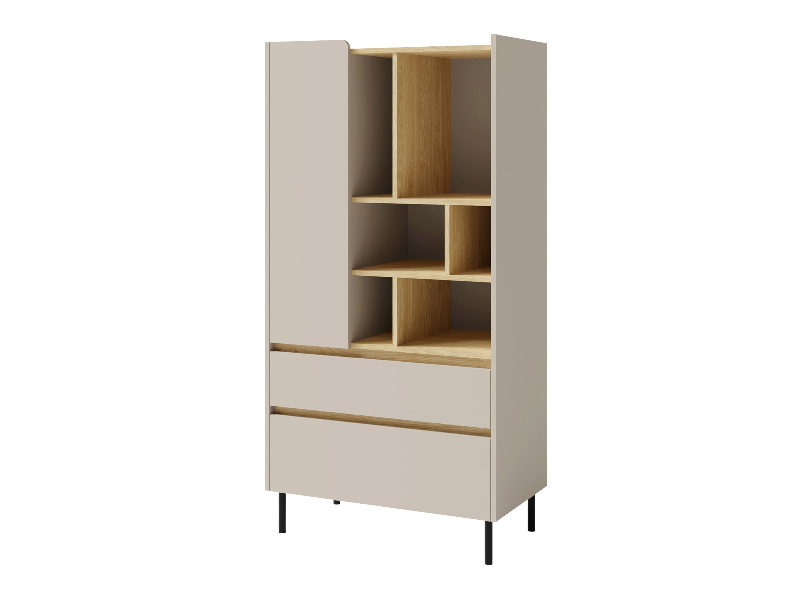 Scaffale Fiosono 105 (Beige + Rovere chiaro)