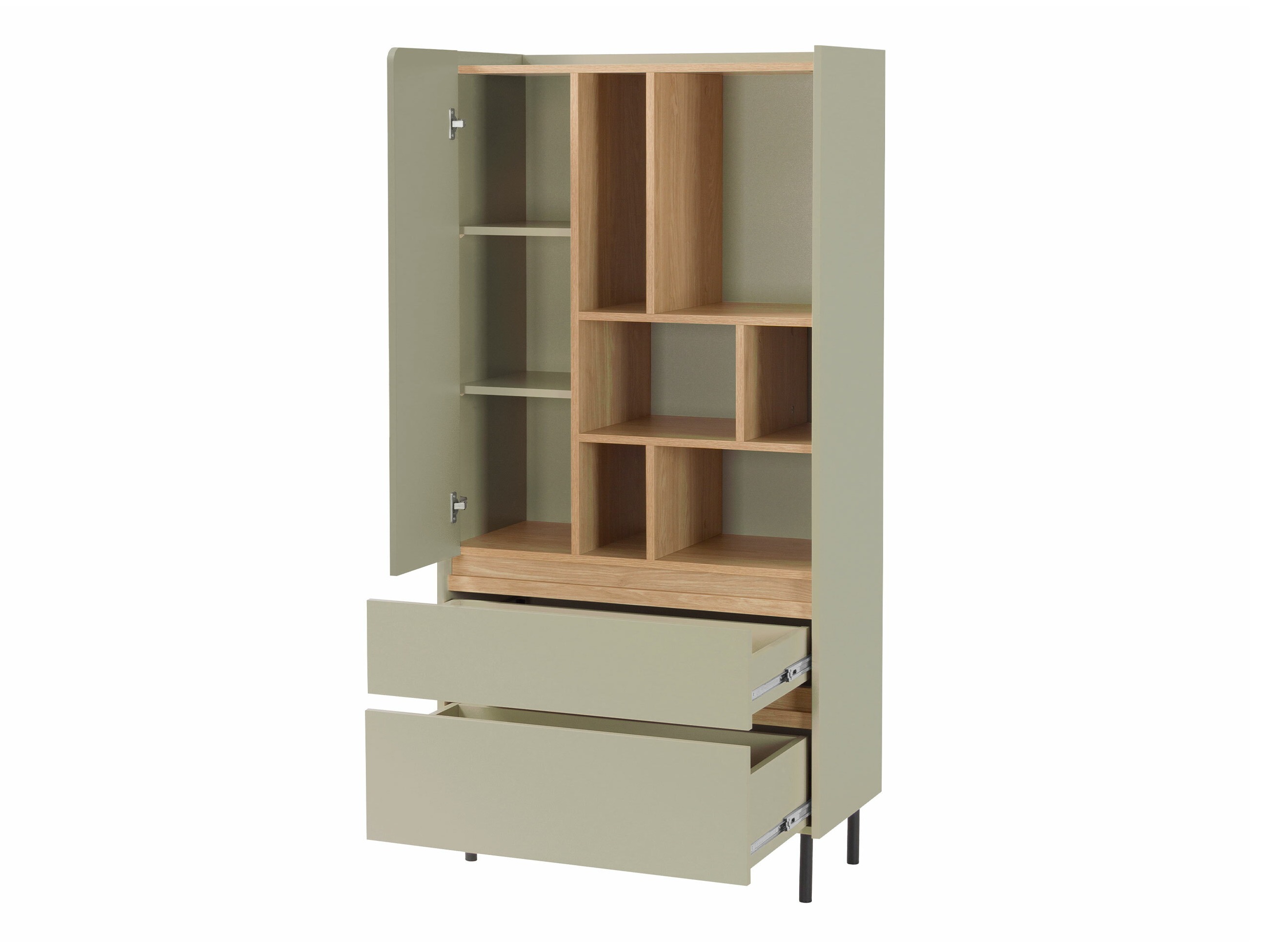 Scaffale Fiosono 105 (Beige + Rovere chiaro)