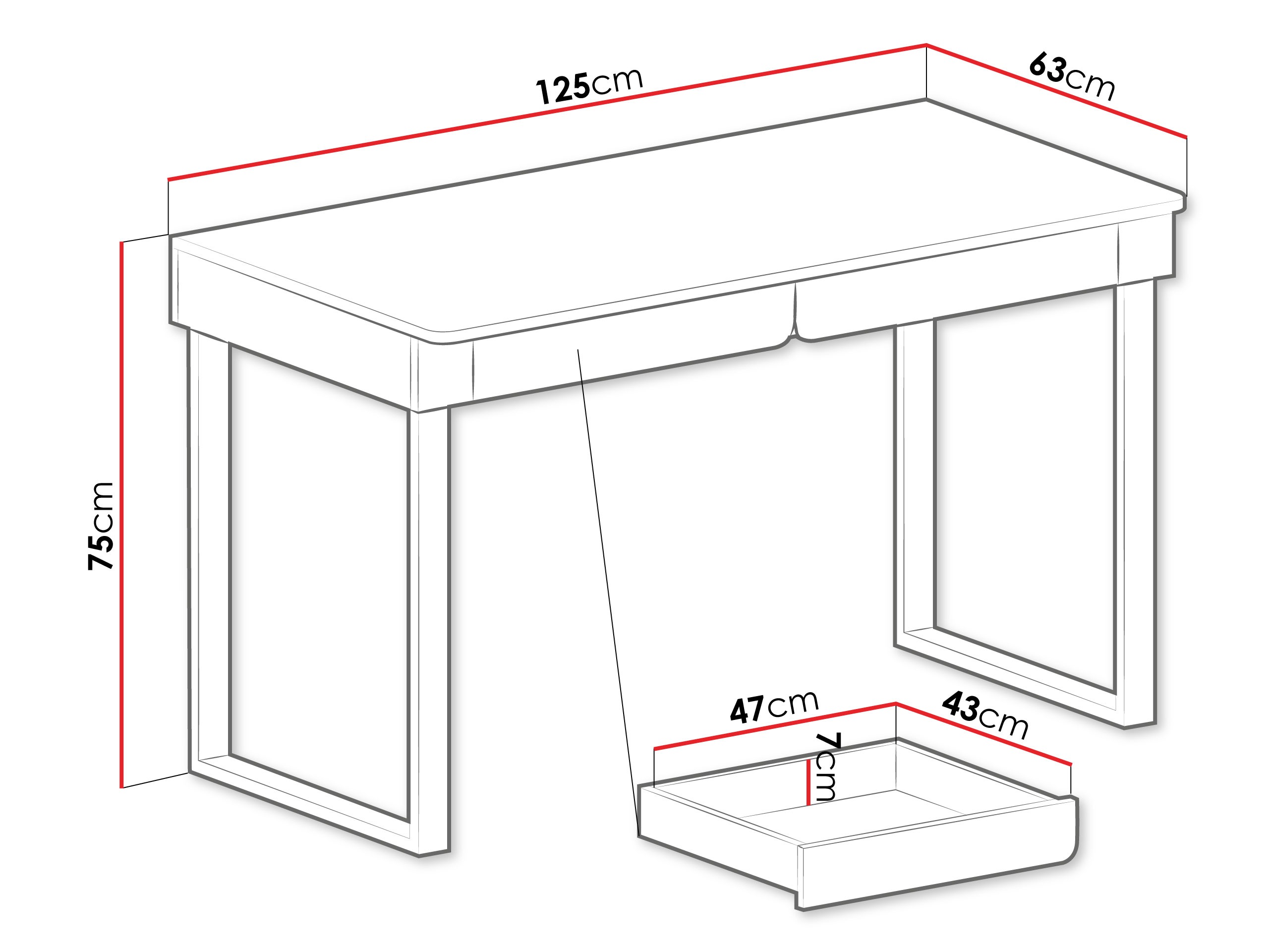 Scrivania da ufficio Fiosono 109 (Beige + Rovere chiaro)