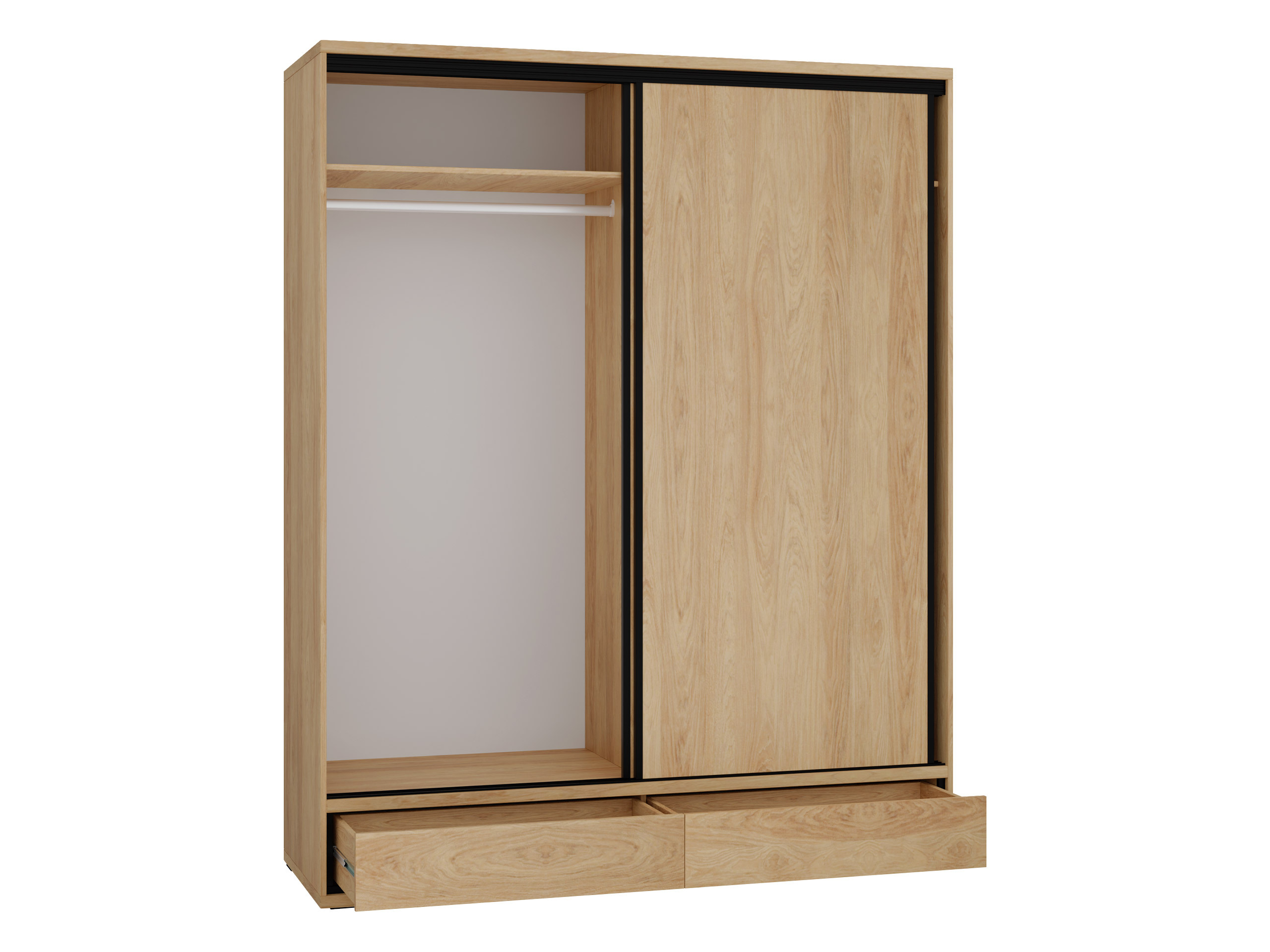 Armadio Etrmoni 109 (Luminoso legno + Quercia)