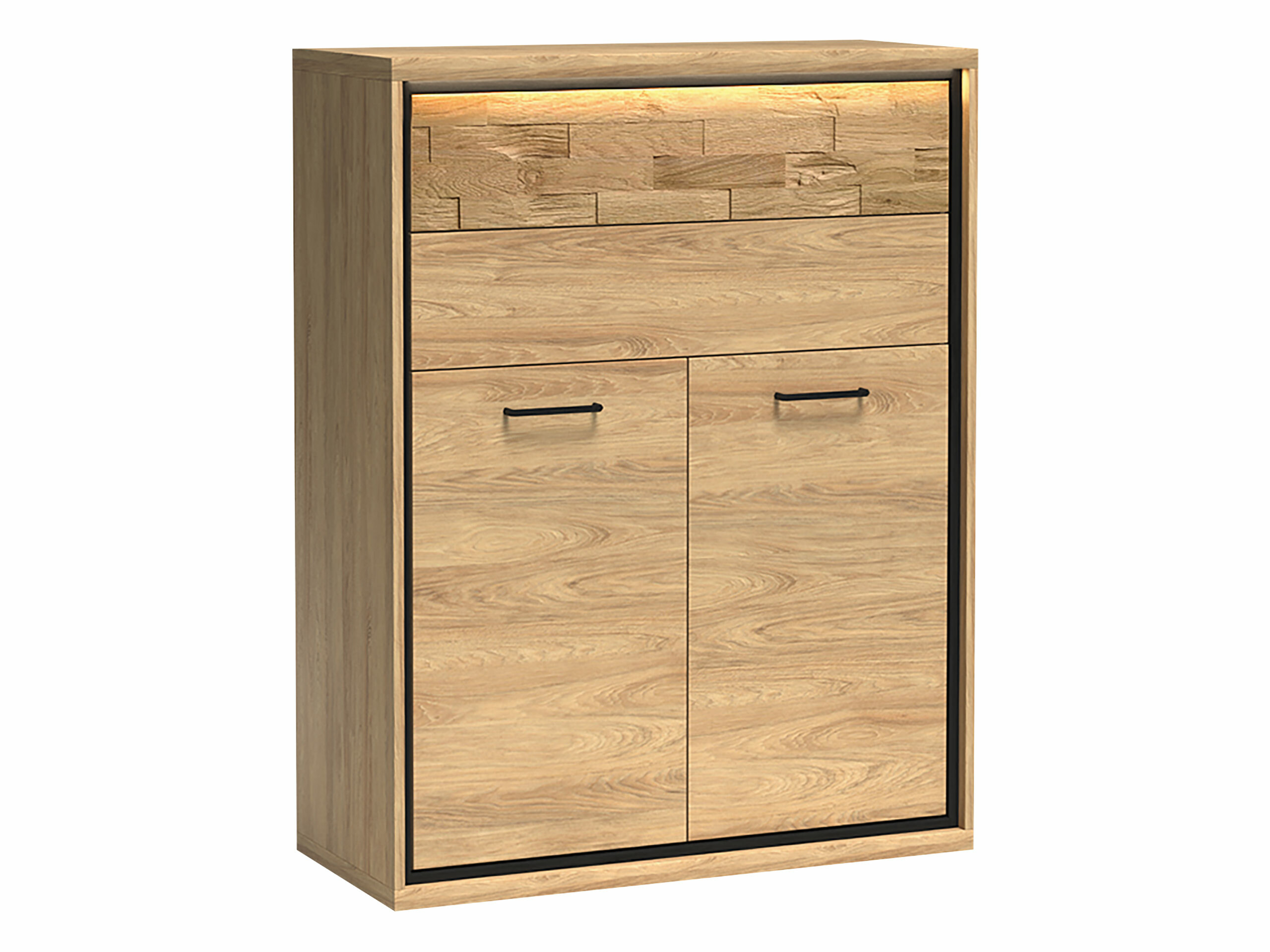 Cassettiera Etrmoni 103 (Luminoso legno + Quercia)