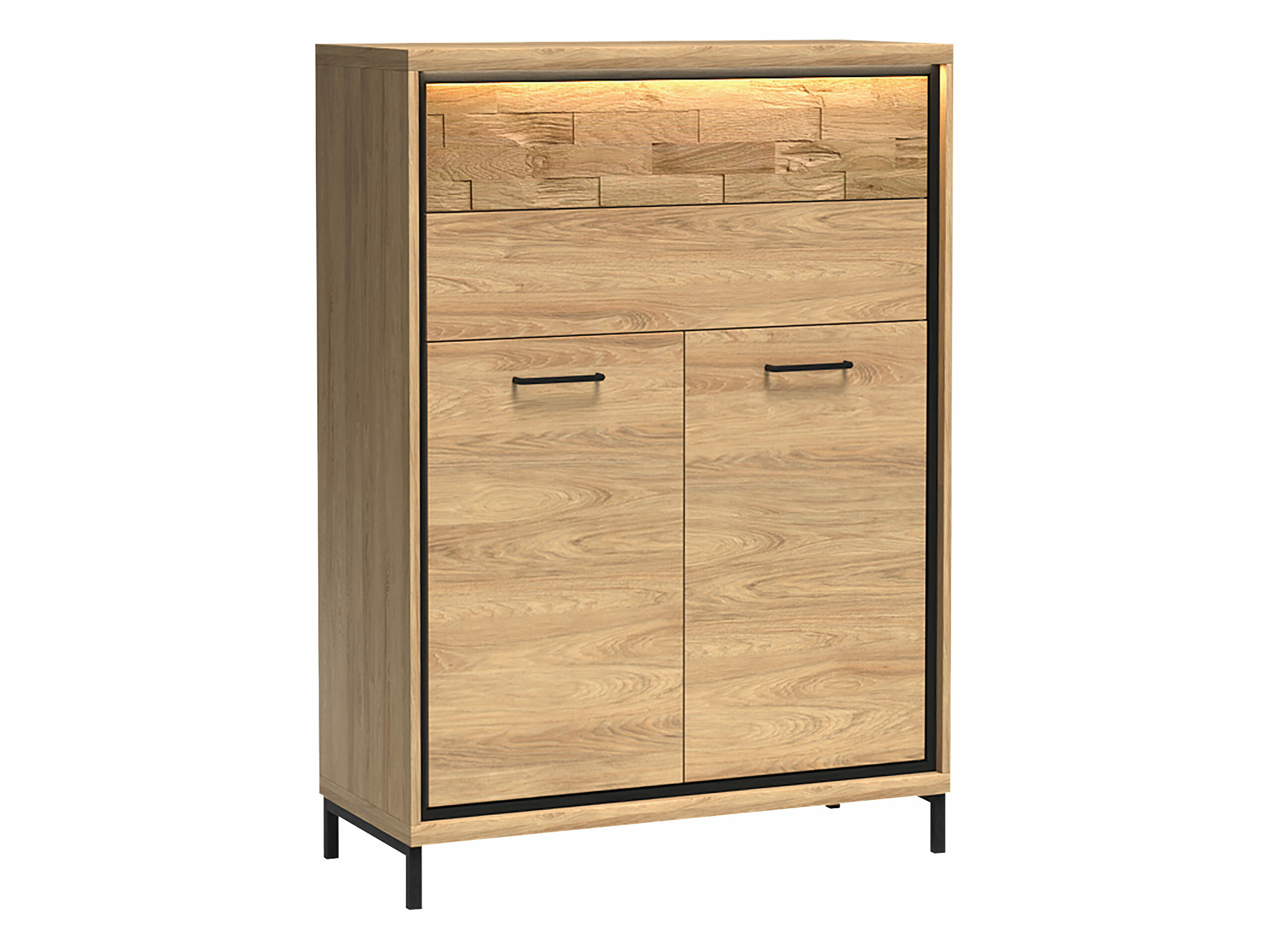Cassettiera Etrmoni 103 (Luminoso legno + Quercia)