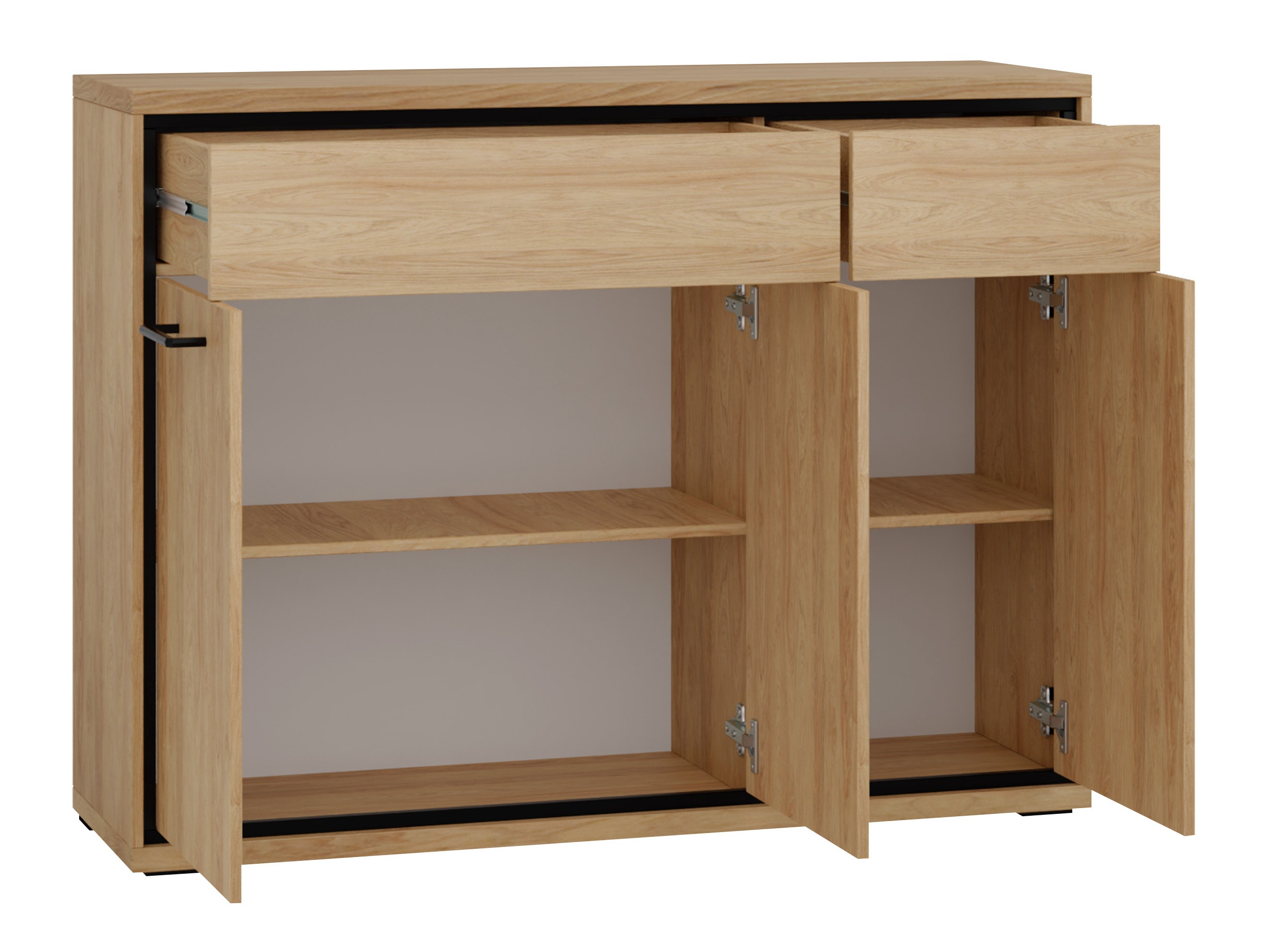 Cassettiera Etrmoni 104 (Luminoso legno + Quercia)