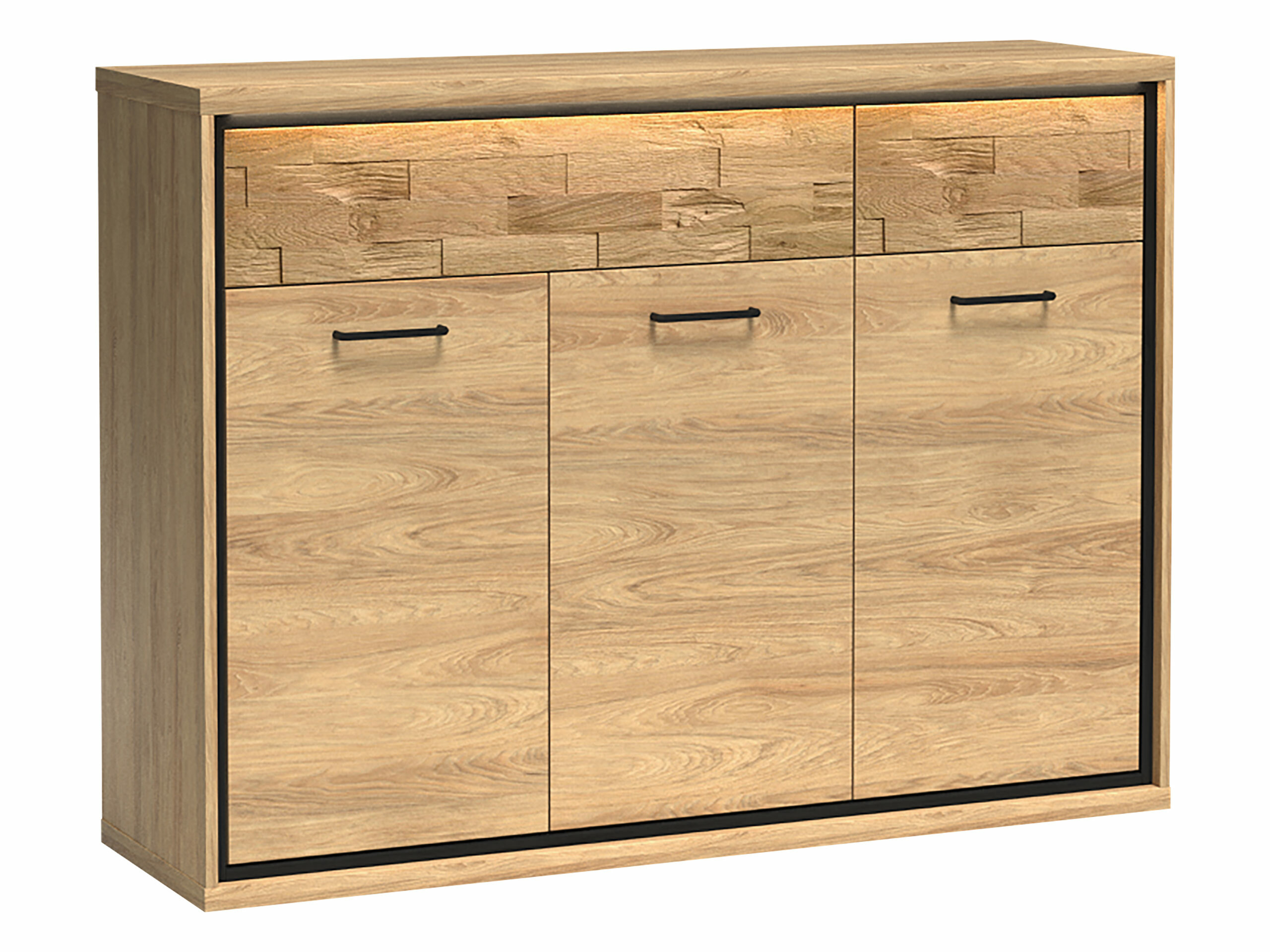 Cassettiera Etrmoni 104 (Luminoso legno + Quercia)