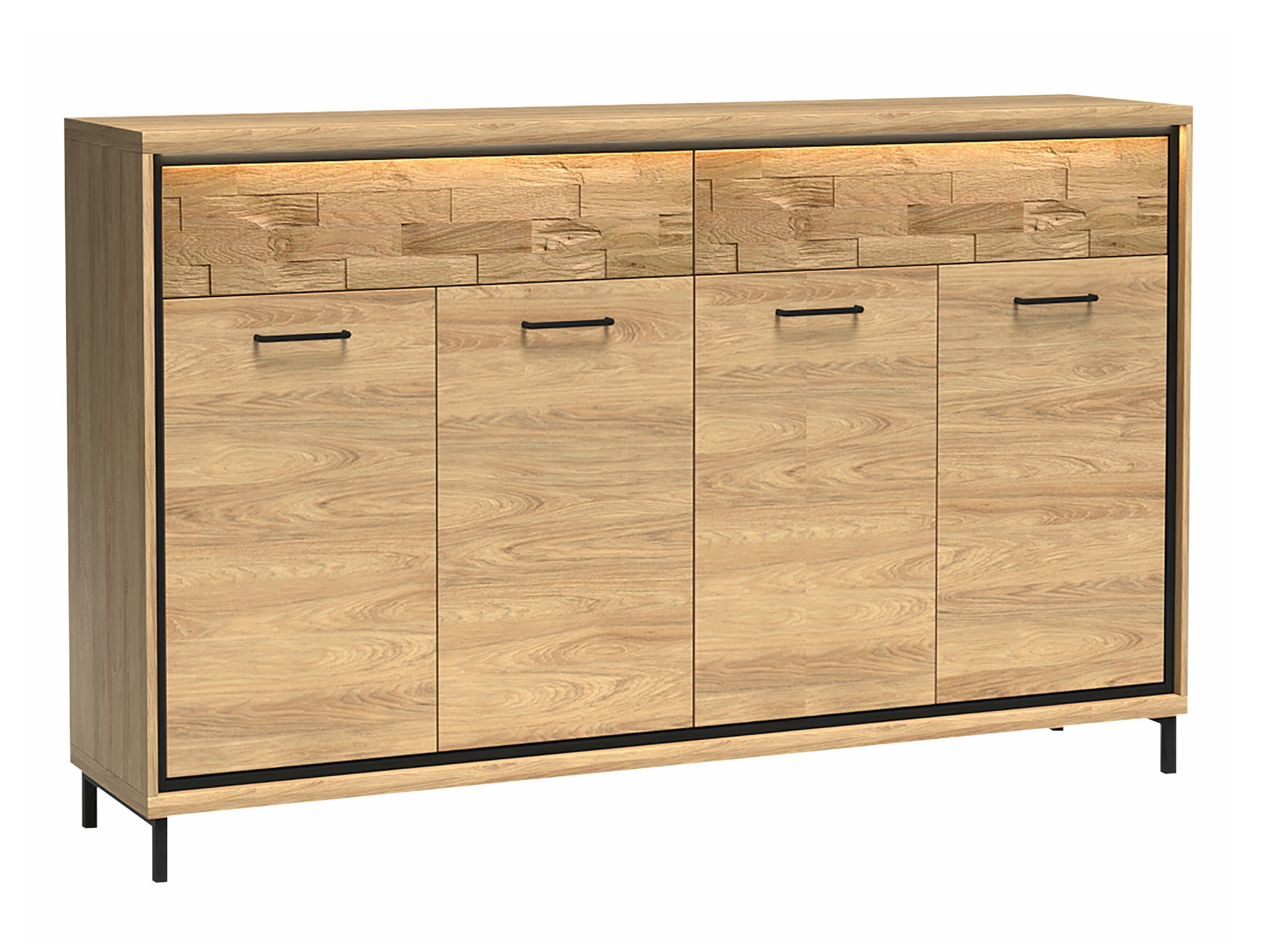 Cassettiera Etrmoni 105 (Luminoso legno + Quercia)