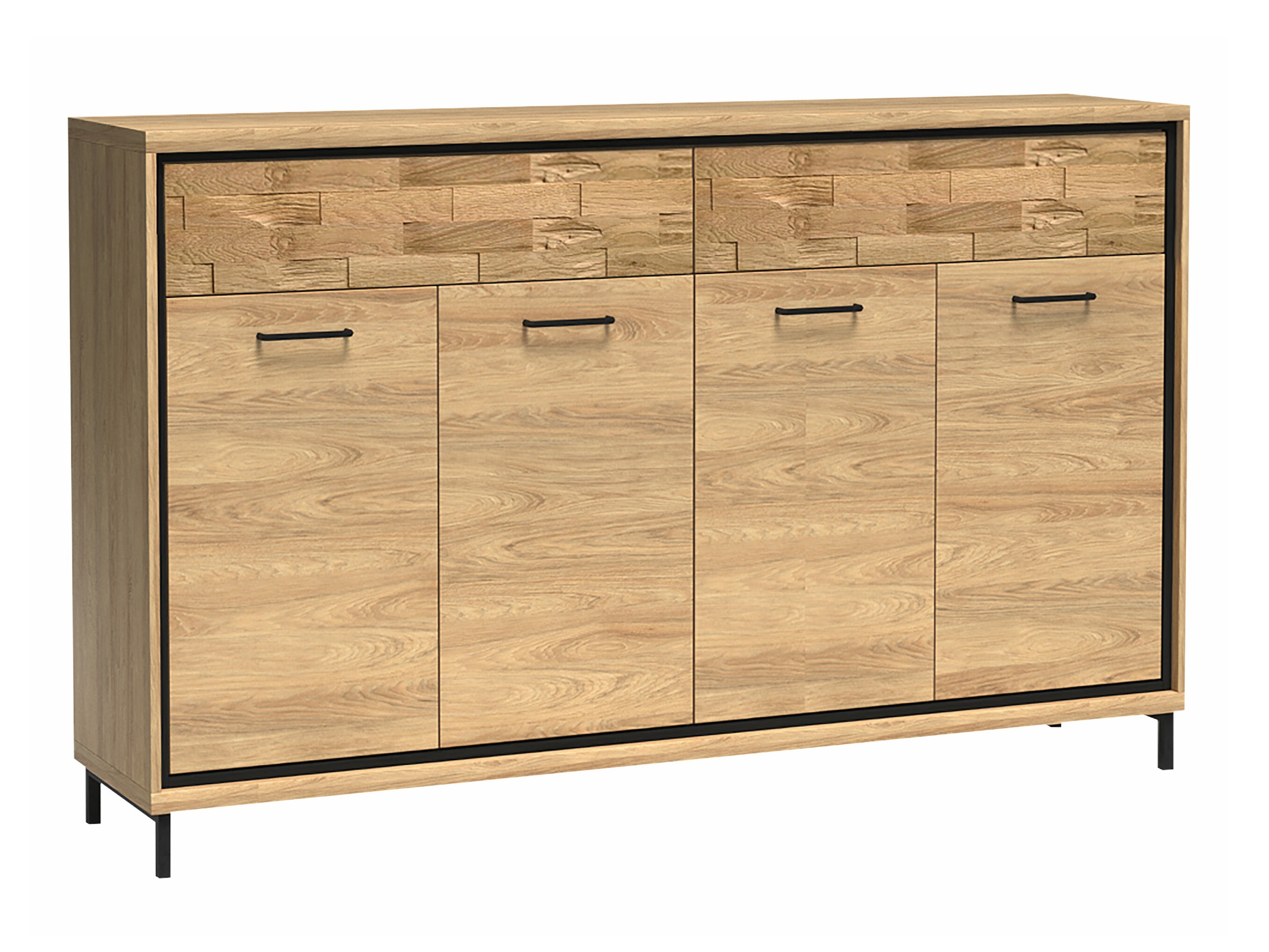 Cassettiera Etrmoni 105 (Luminoso legno + Quercia)