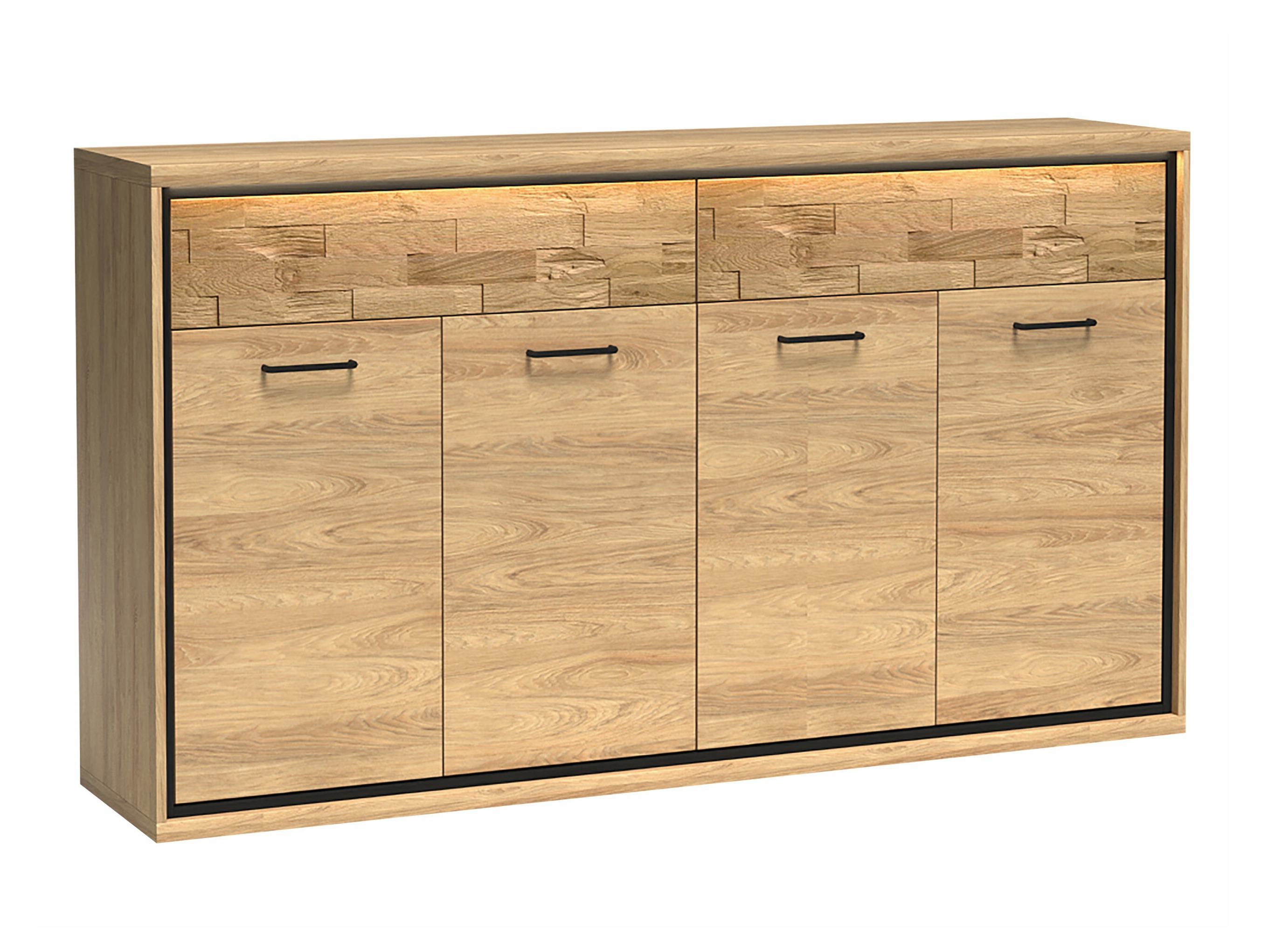 Cassettiera Etrmoni 105 (Luminoso legno + Quercia)