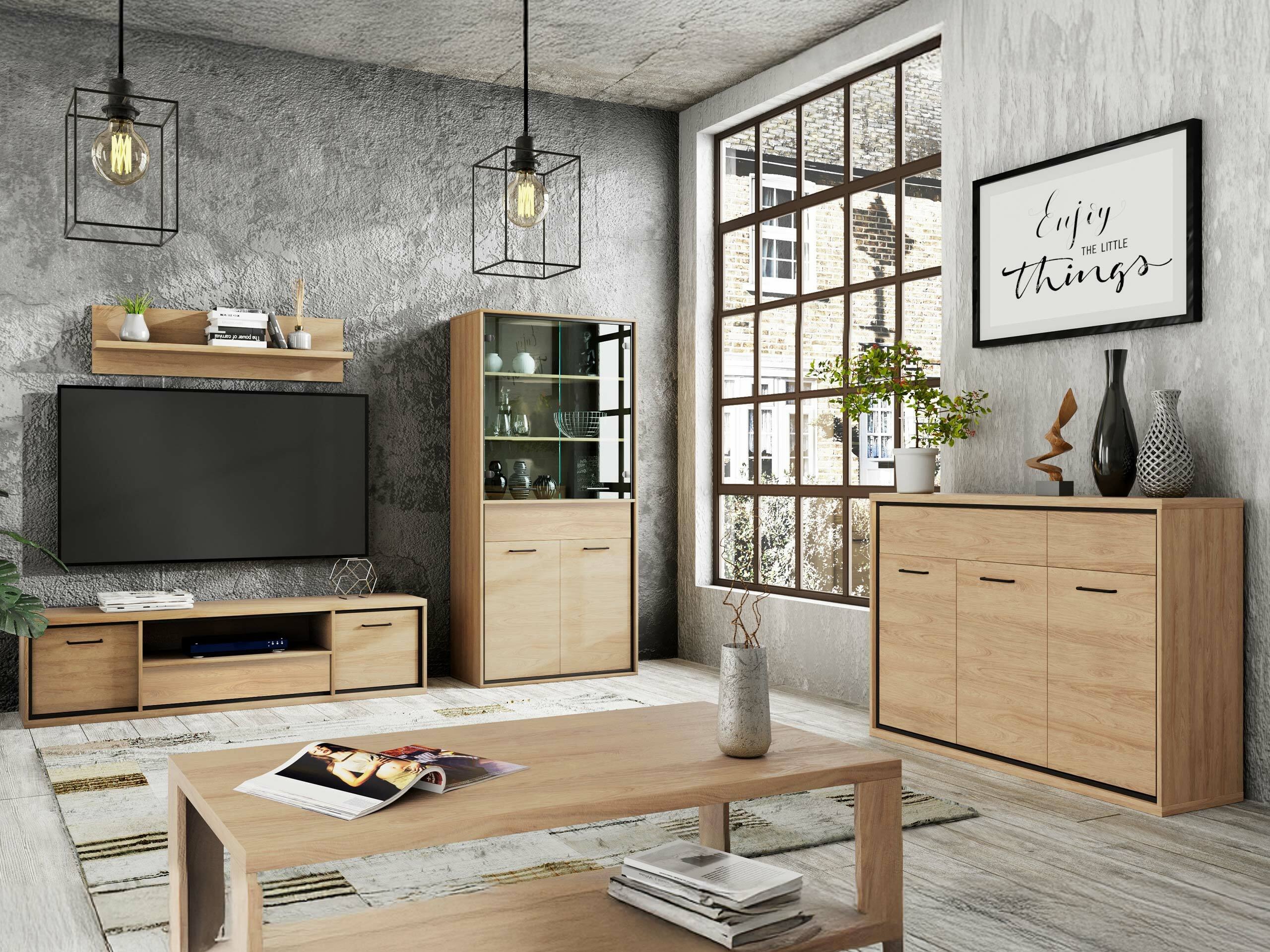 Scaffale Etrmoni 102 (Luminoso legno)