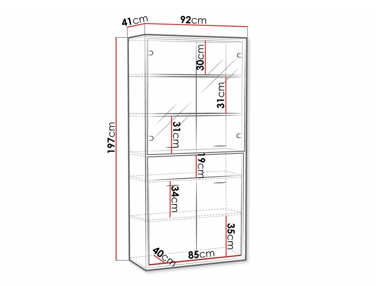Scaffale Etrmoni 102 (Luminoso legno)