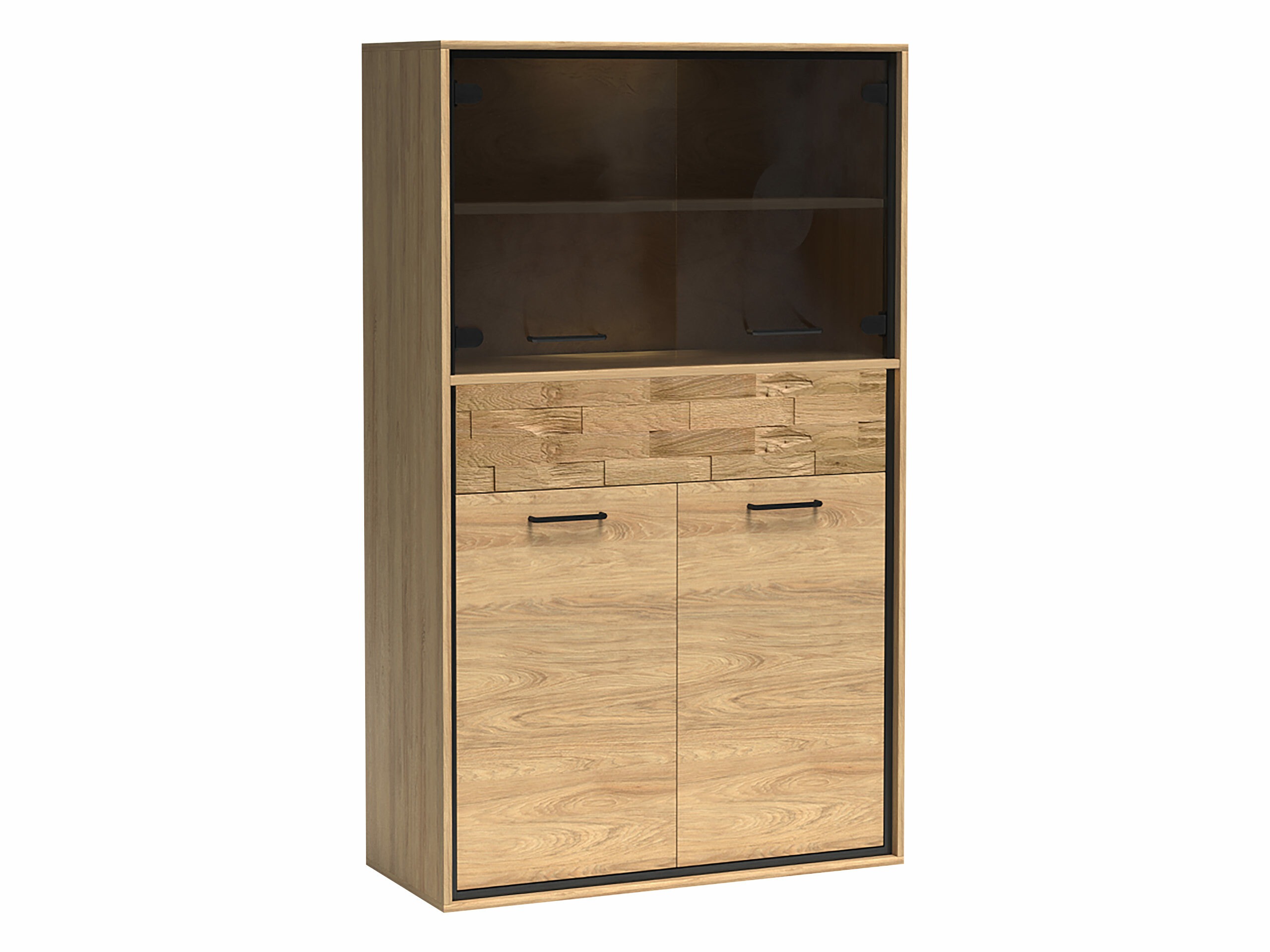 Scaffale Etrmoni 107 (Luminoso legno + Quercia)