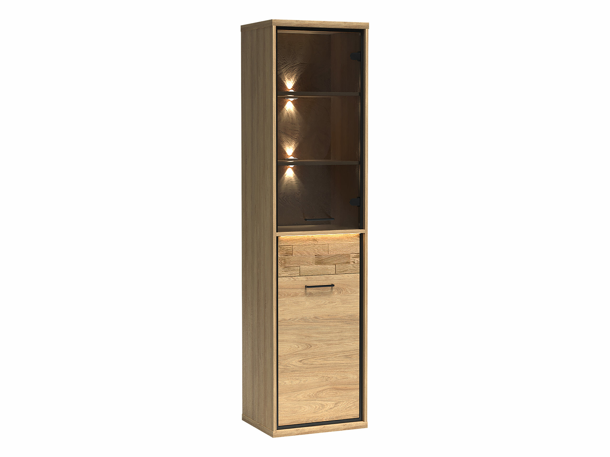 Scaffale Etrmoni 108 (Luminoso legno + Quercia)