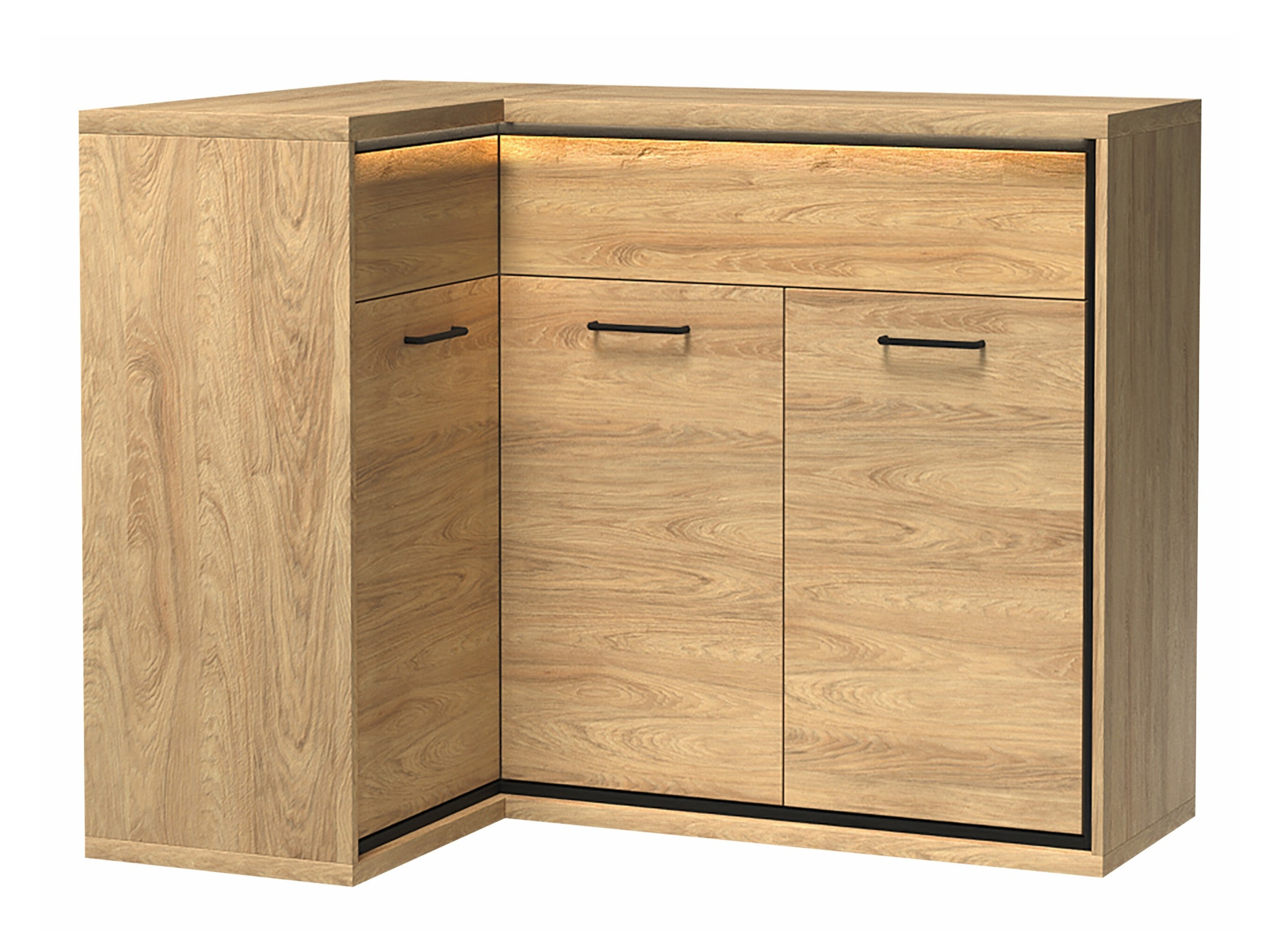 Angolo cassettiera Etrmoni 121 (Luminoso legno)