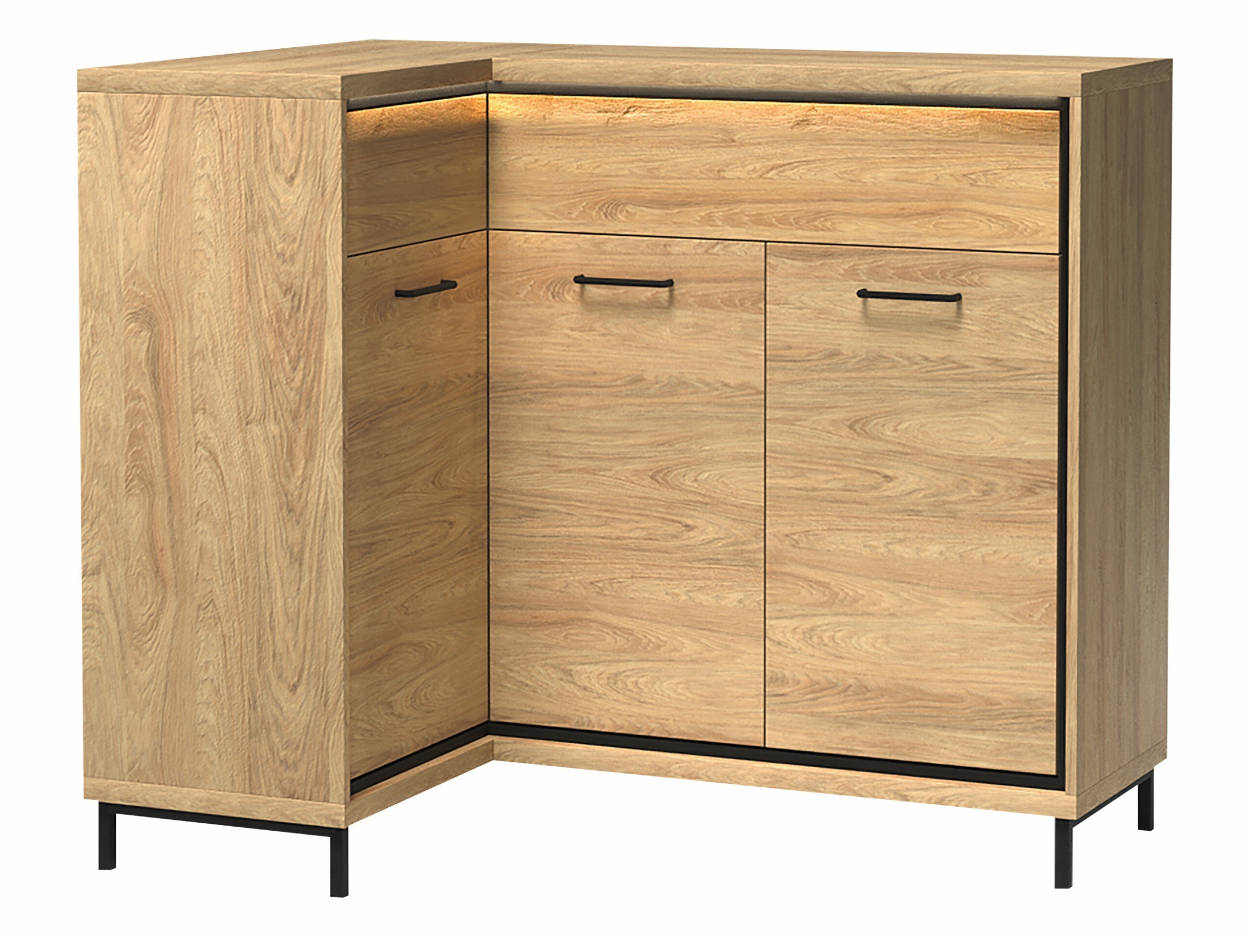 Angolo cassettiera Etrmoni 121 (Luminoso legno)