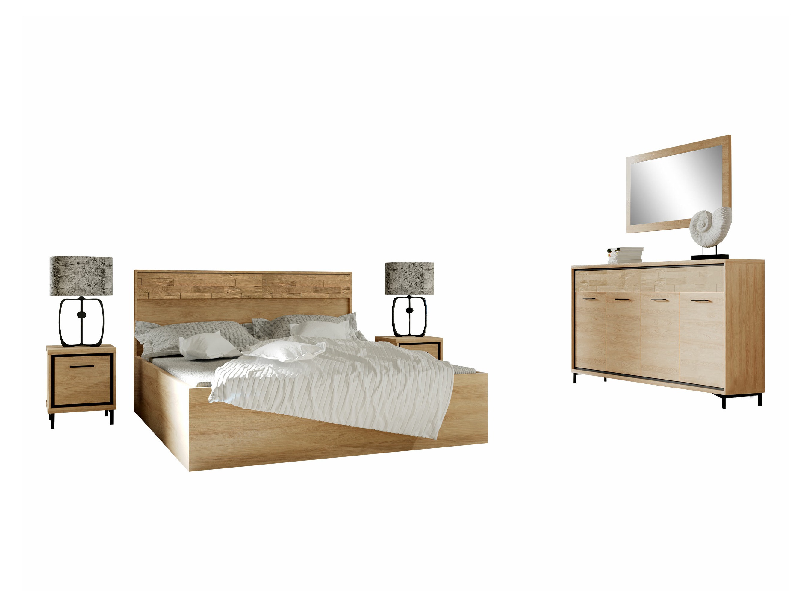 Cameretta Etrmoni 122 (Luminoso legno + Quercia)