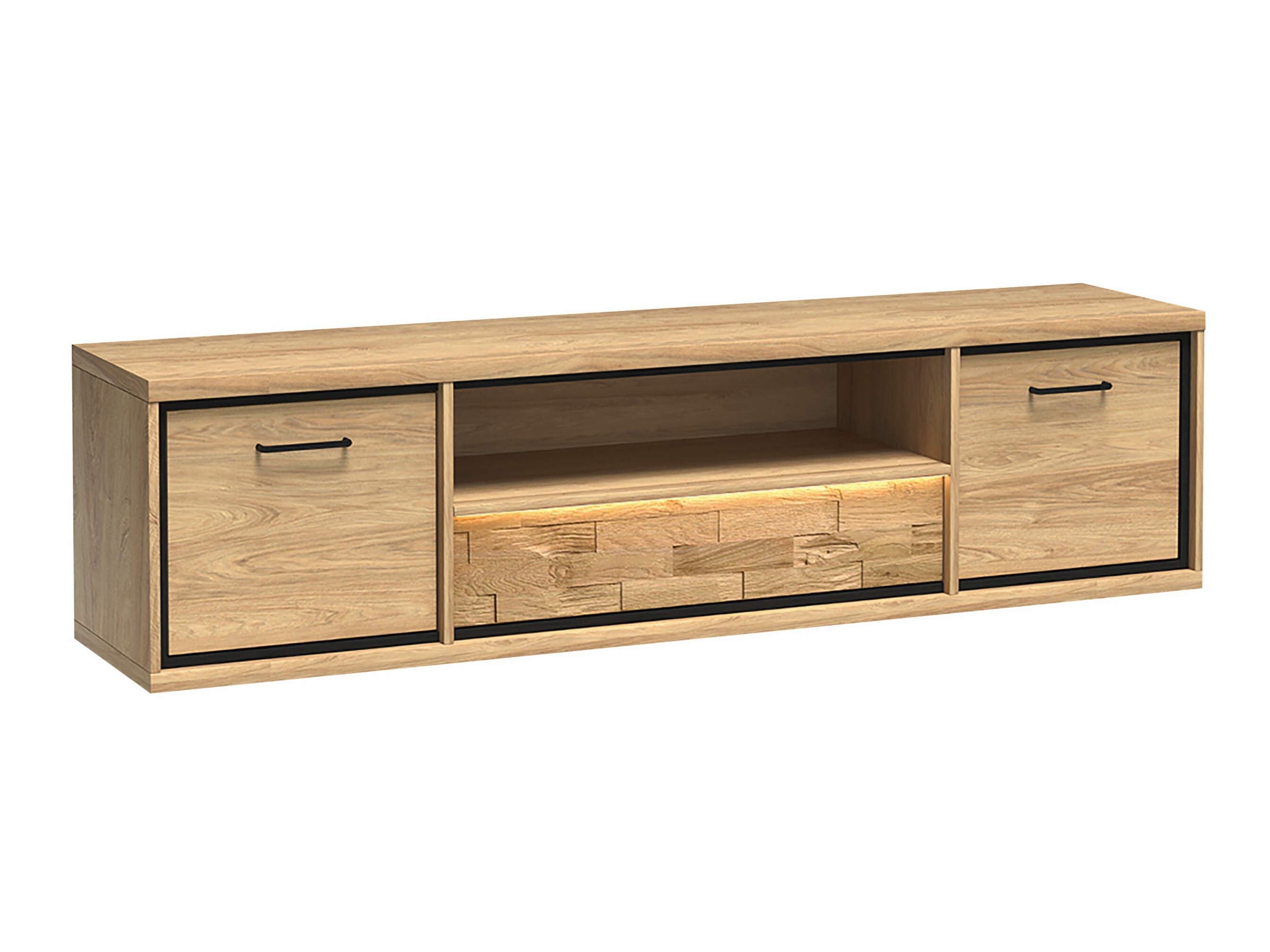 Mobile porta TV Etrmoni 111 (Luminoso legno + Quercia)