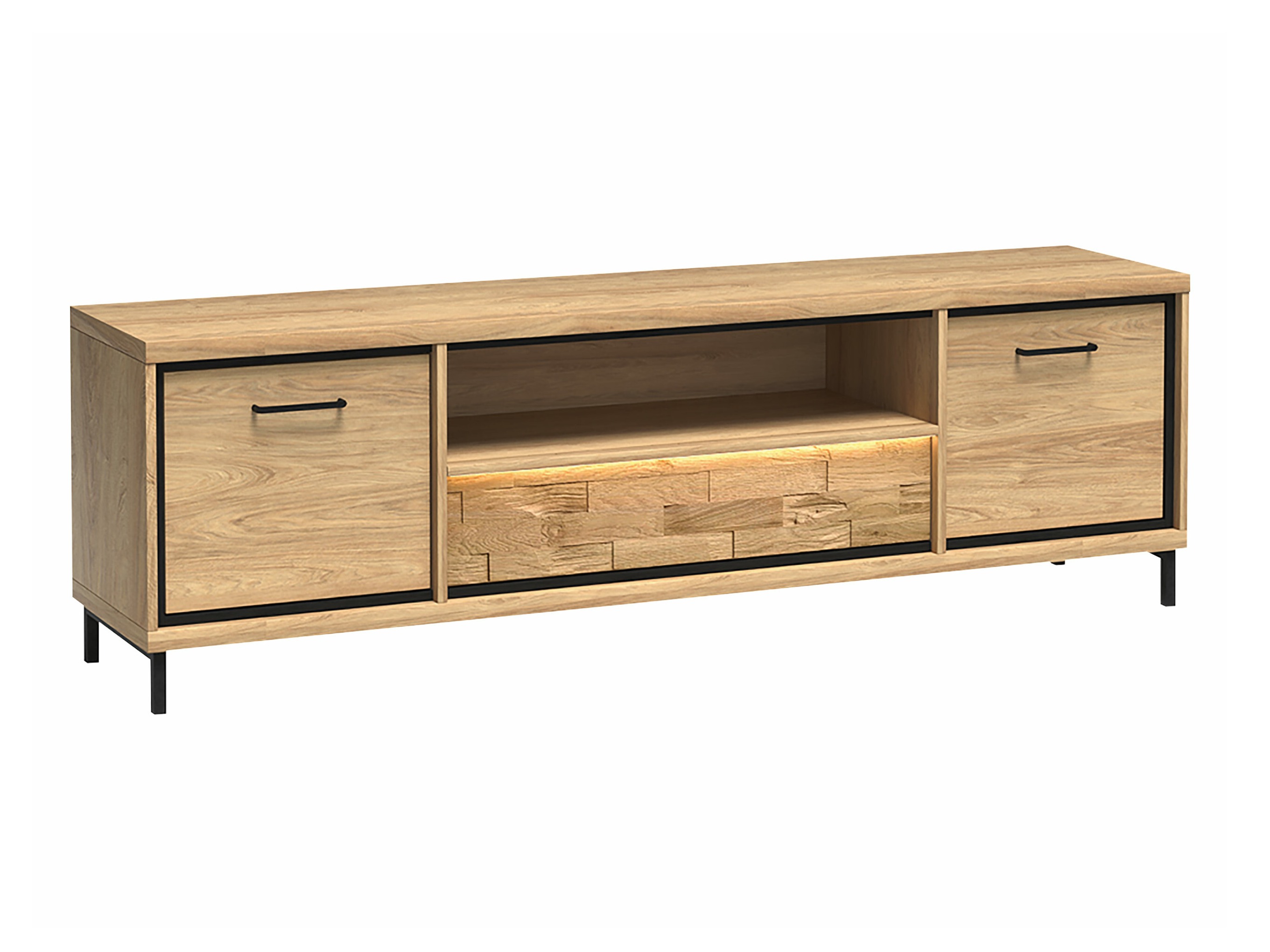 Mobile porta TV Etrmoni 111 (Luminoso legno + Quercia)