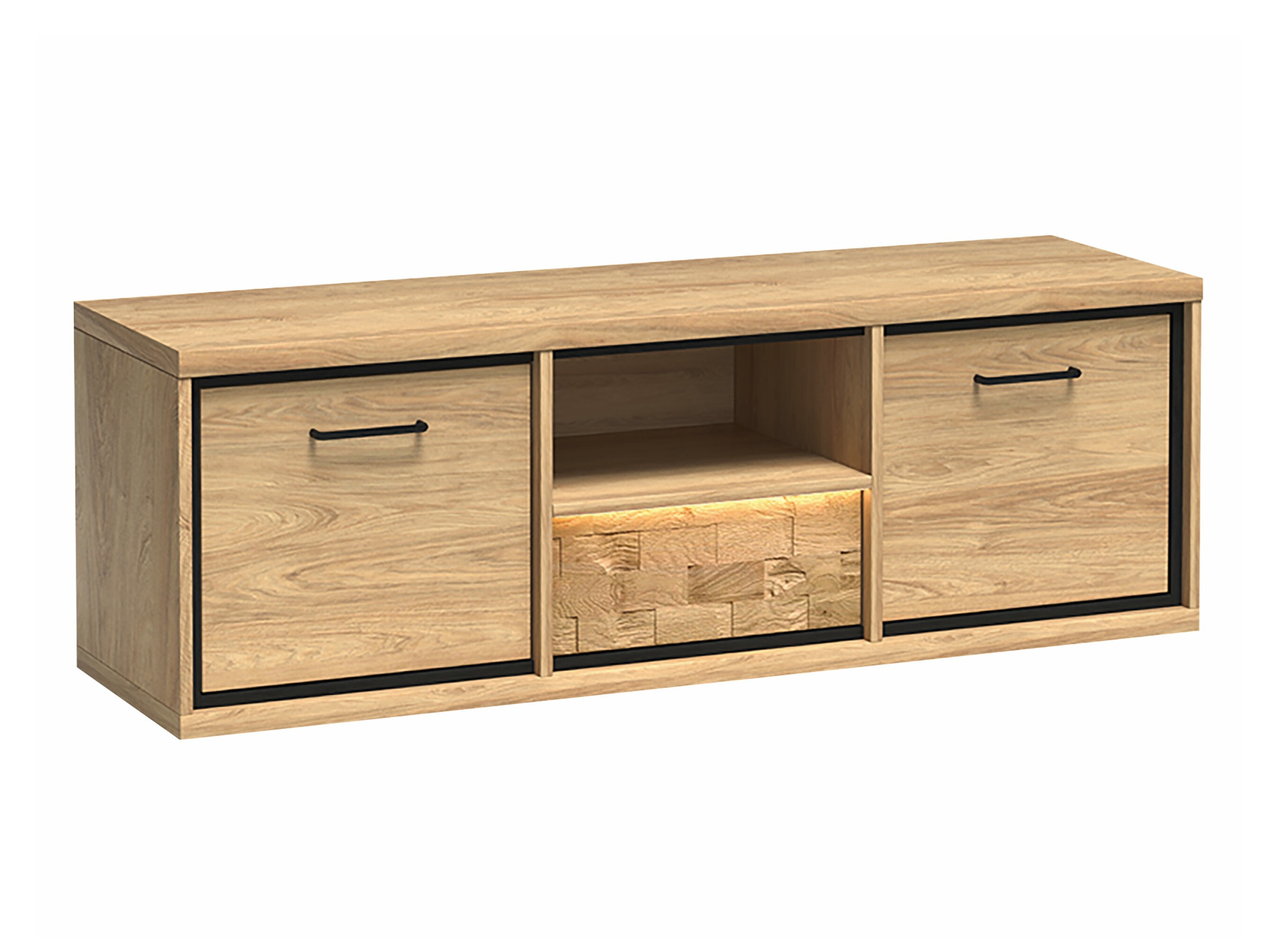 Mobile porta TV Etrmoni 112 (Luminoso legno + Quercia)