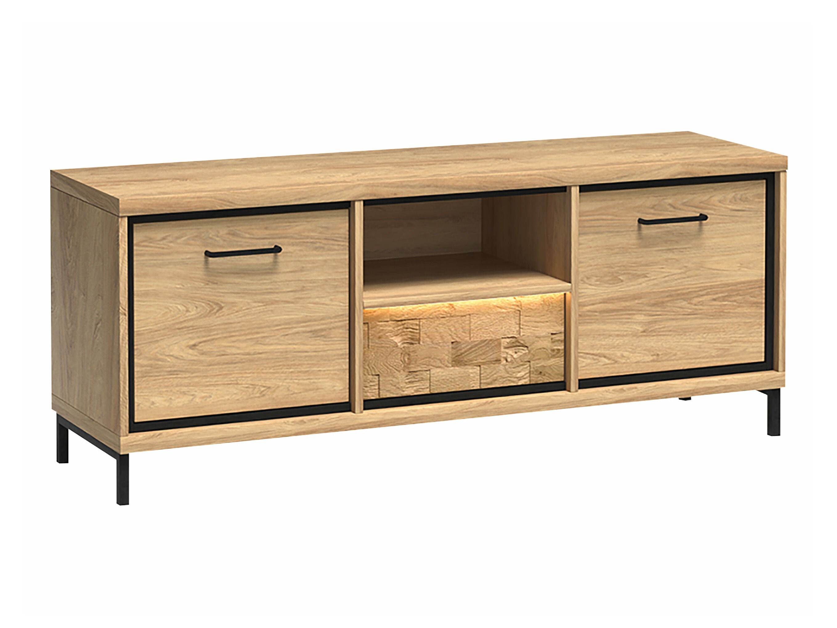 Mobile porta TV Etrmoni 112 (Luminoso legno + Quercia)