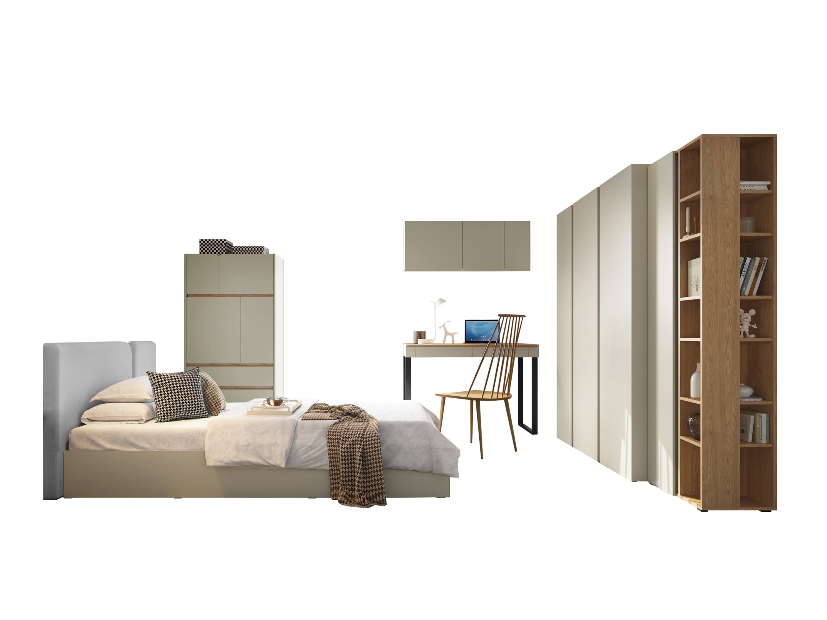 Cameretta Fiosono 113 (Verde polveroso + Quercia)