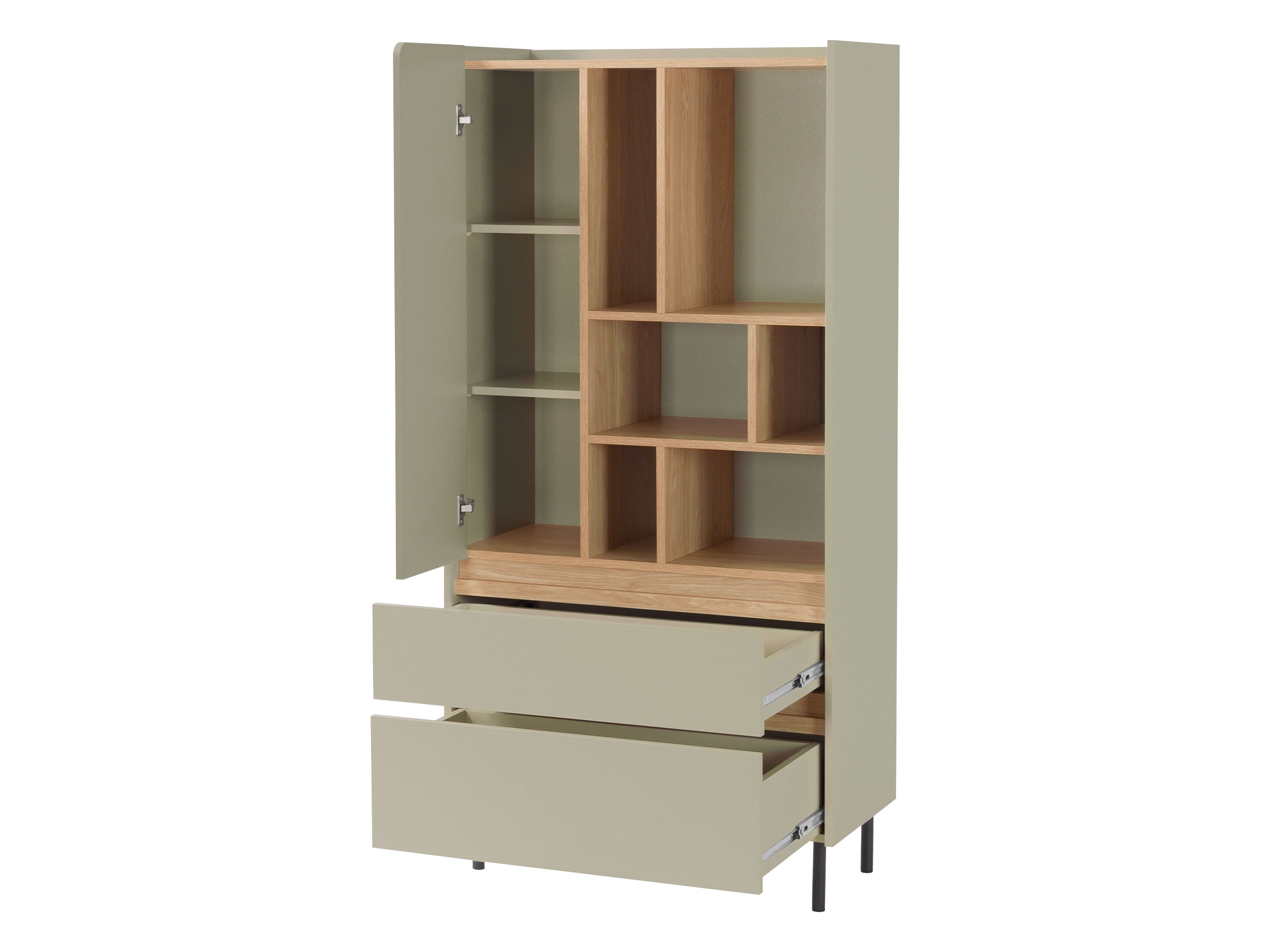 Set di mobili Fiosono 114 (Eucalipto + Quercia)