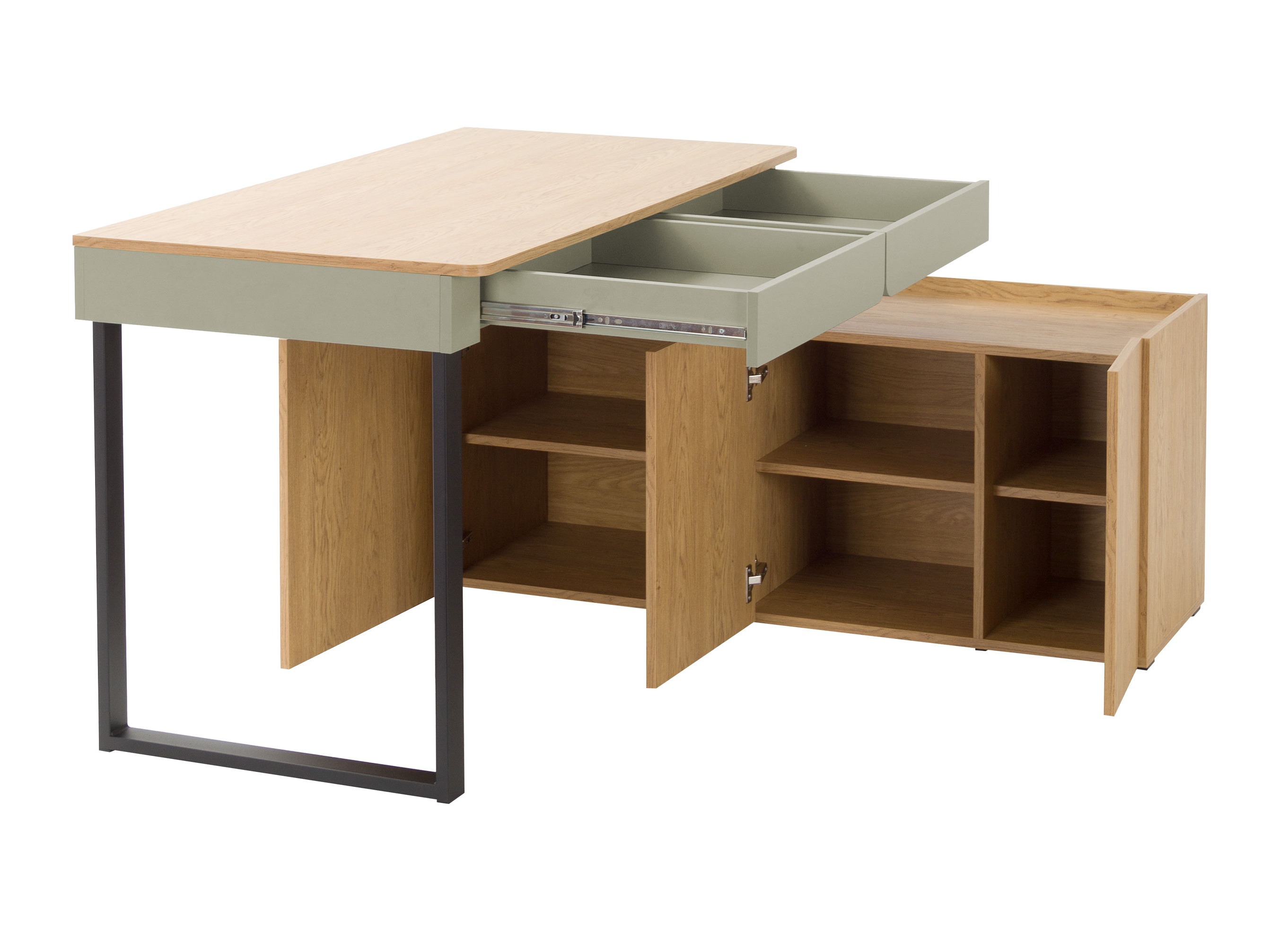 Set di mobili Fiosono 115 (Eucalipto + Quercia)