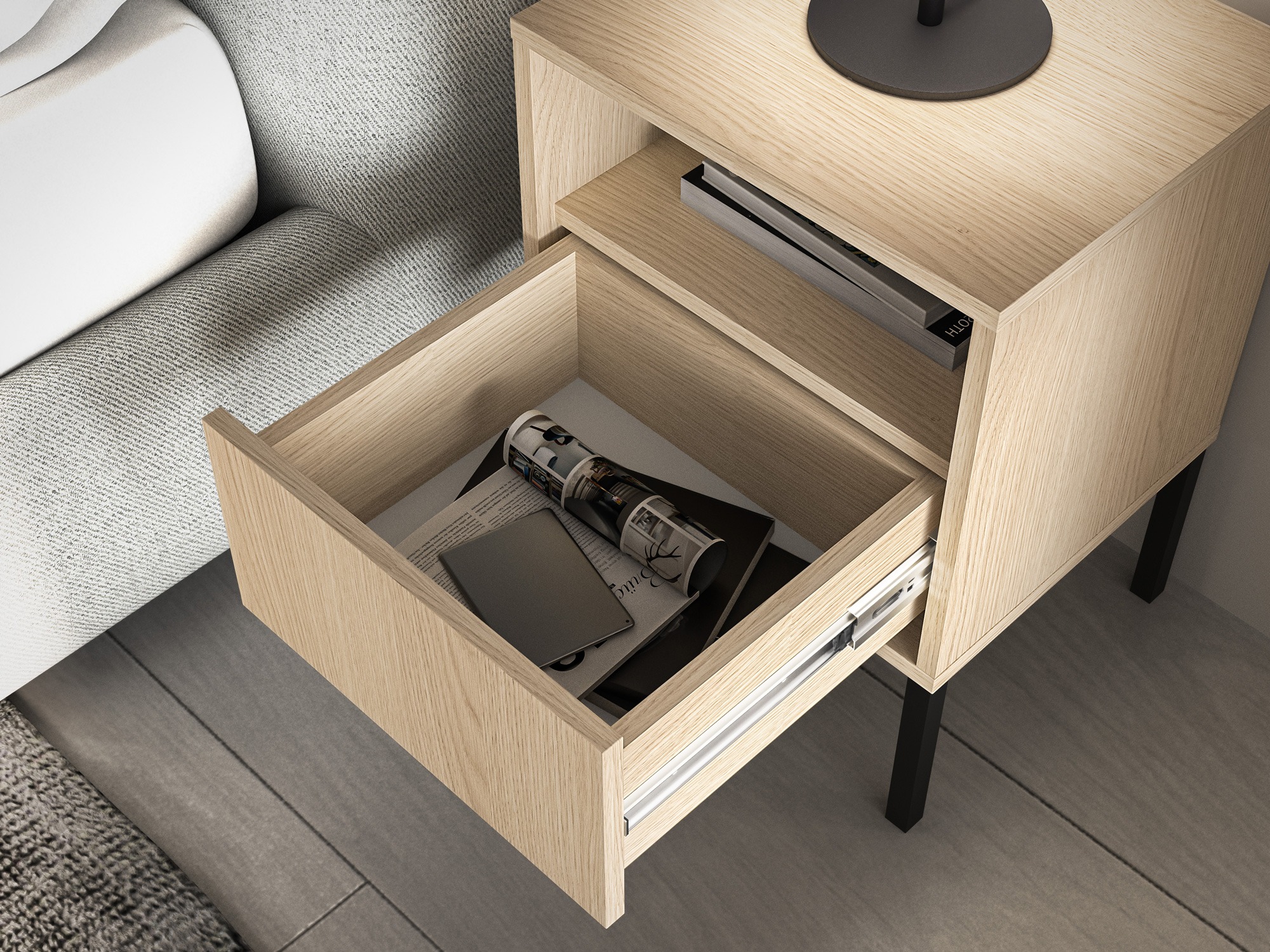 Comodino Virsalo 104 (Quercia)