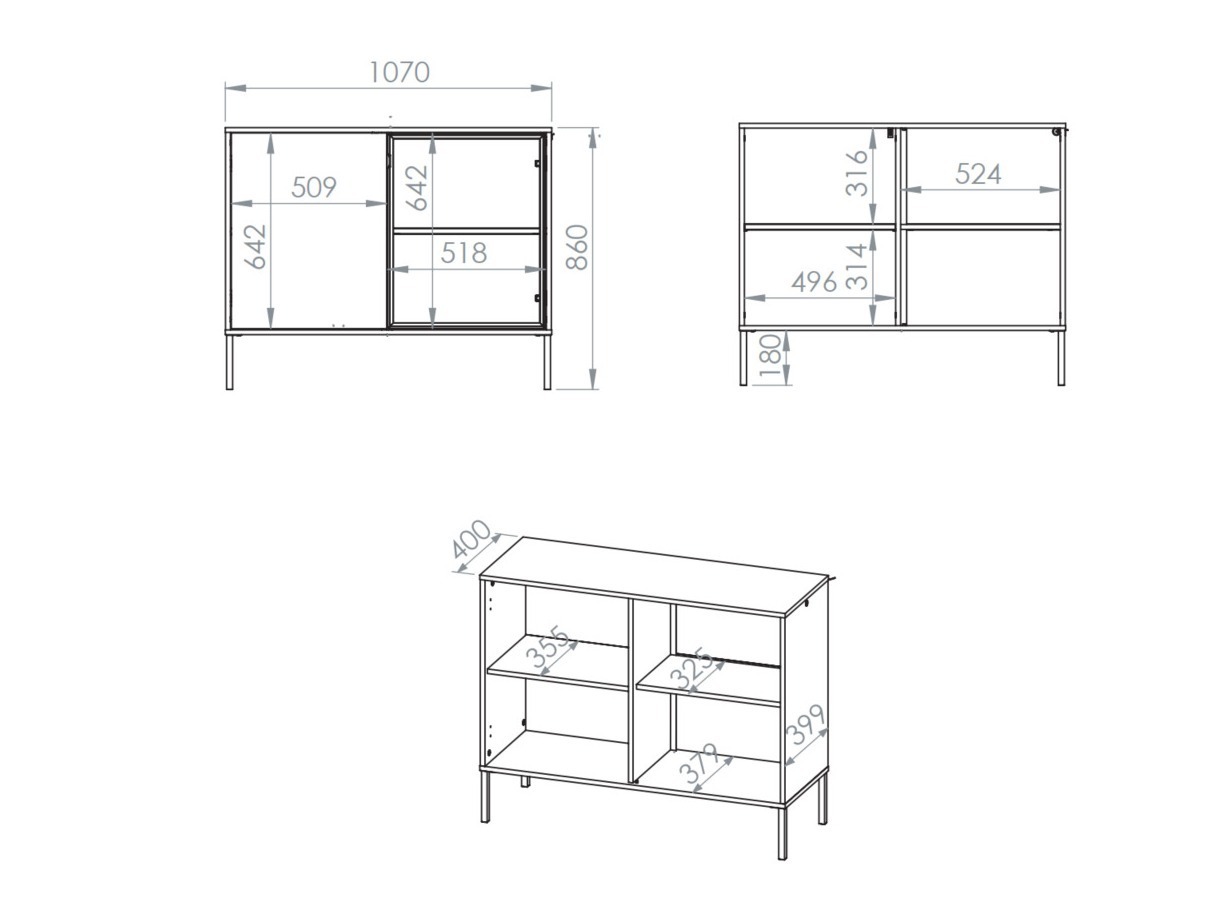 Parete attrezzata Virsalo 107