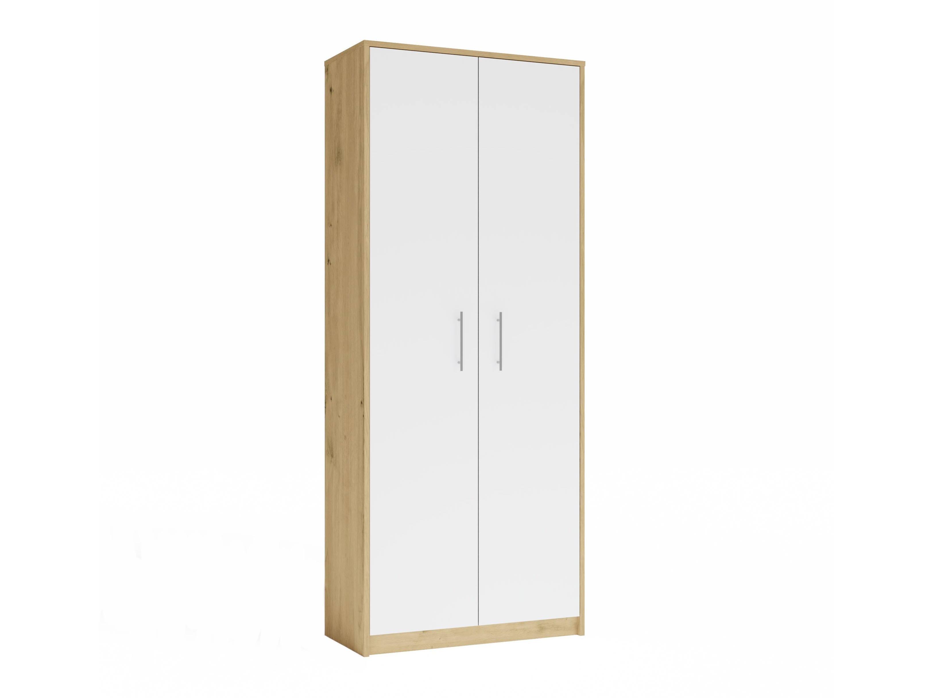 Scaffale Mandeville 196 (Rovere Artisan + Bianco)