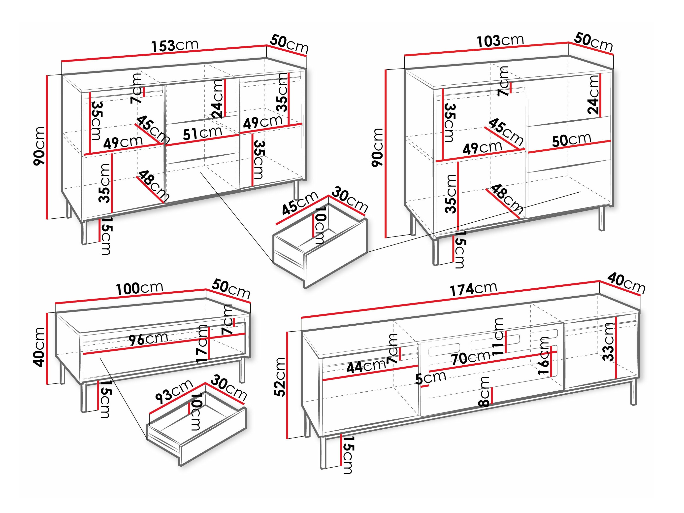 Parete attrezzata Comfivo Delruva III (Bianco)