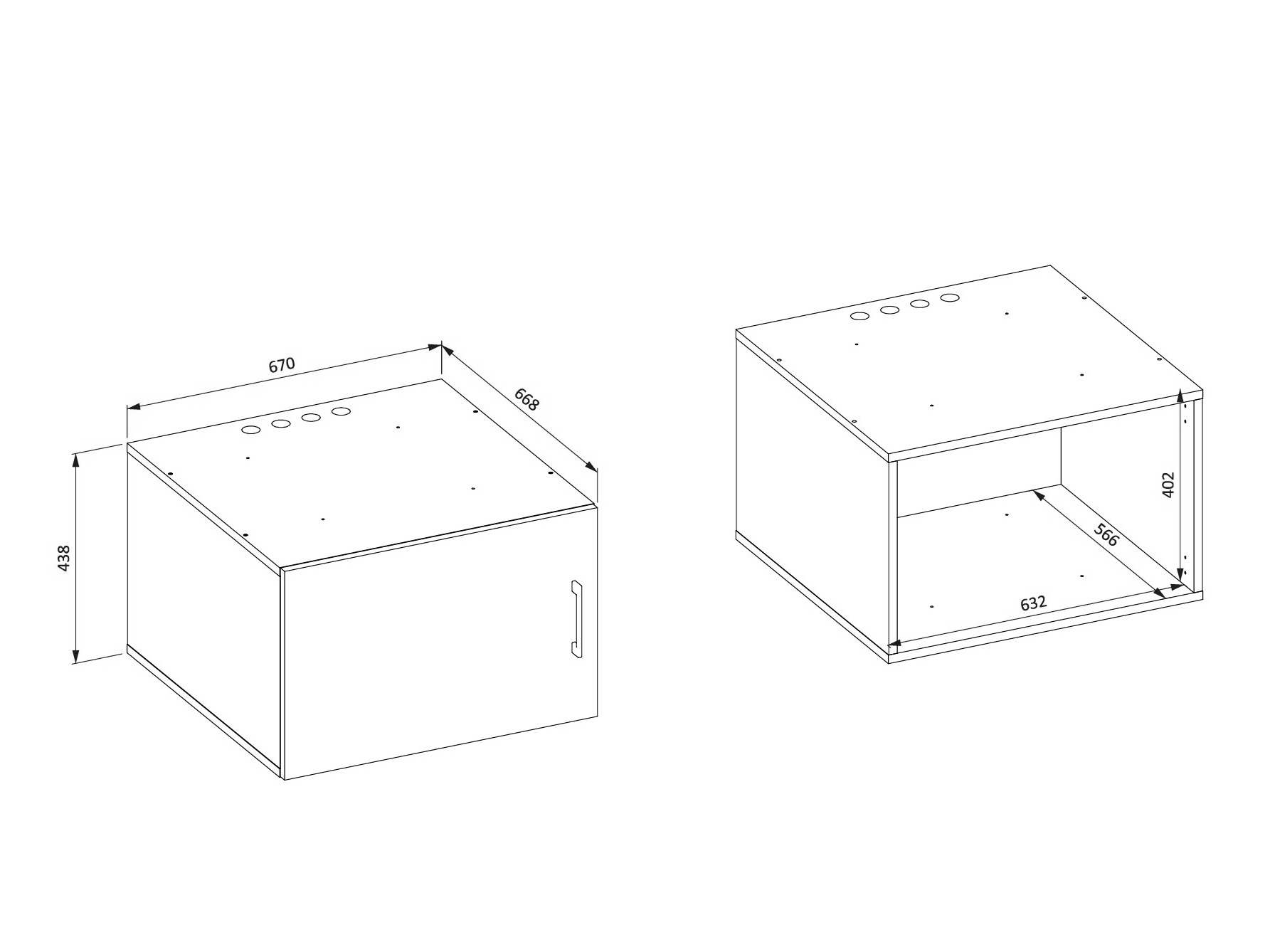 Mobiletto del bagno Novdele 104 (Bianco)