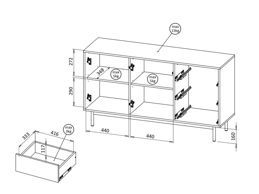 Cassettiera Avimera 102