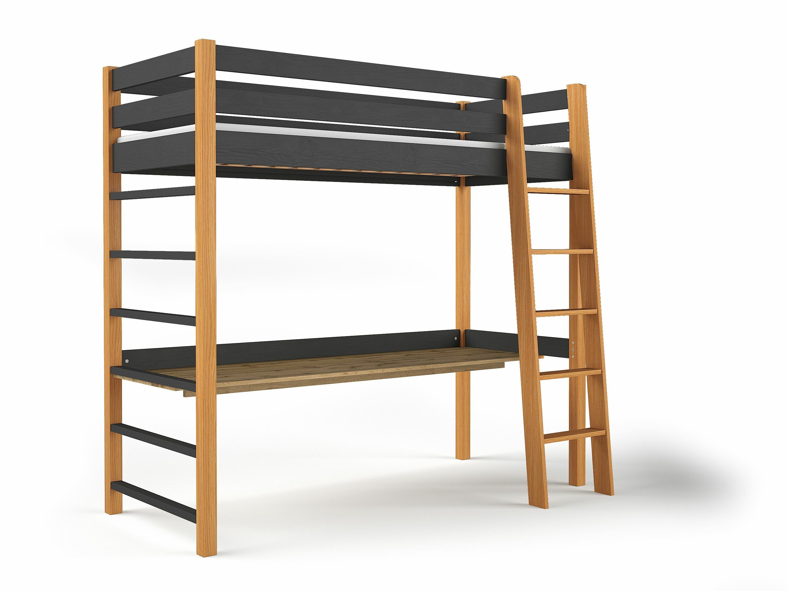 Letto alto Ogden 173 (Nero)