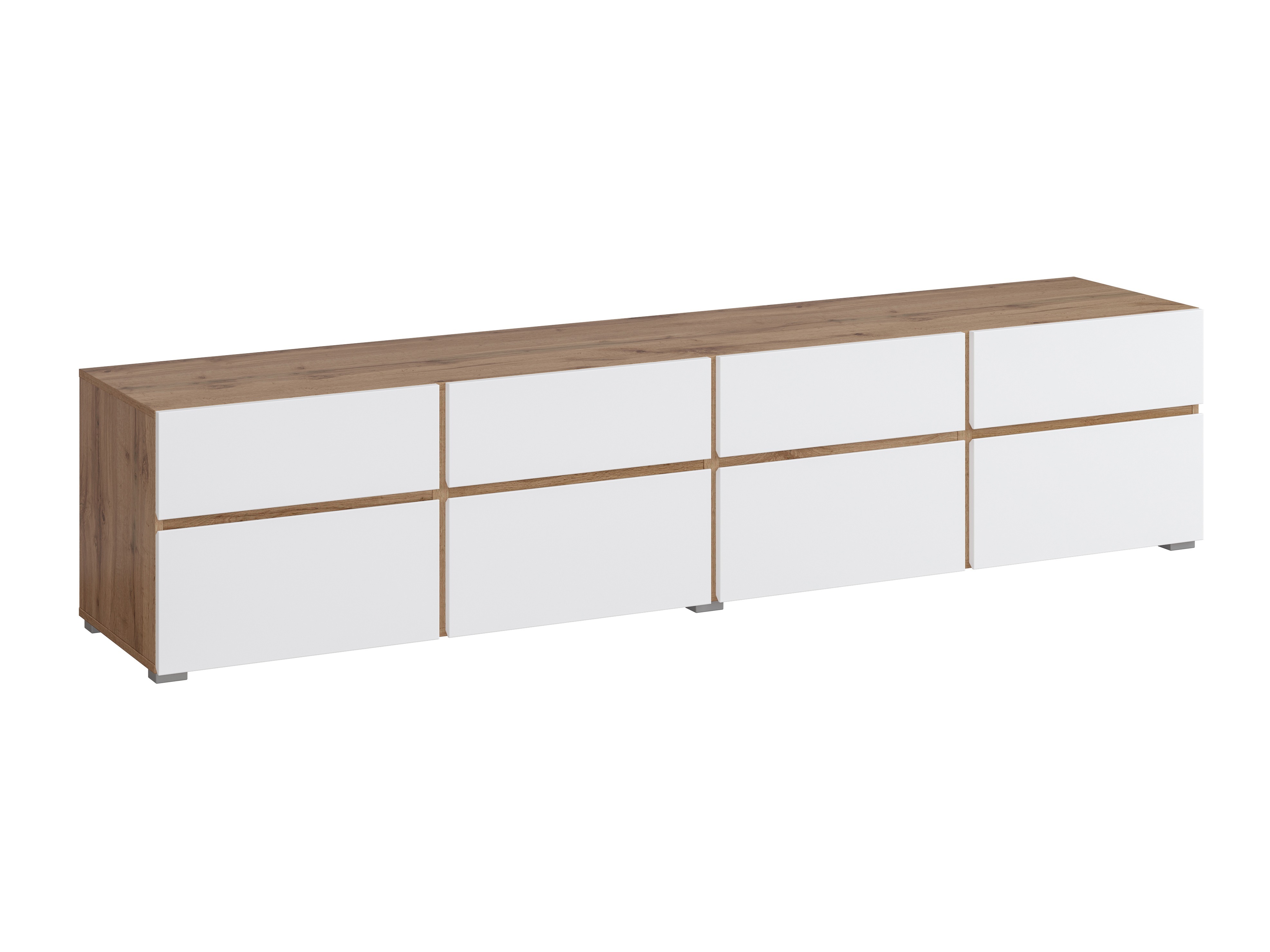 Mobile porta TV Alfere 101 (Wotak quercia + Bianco)