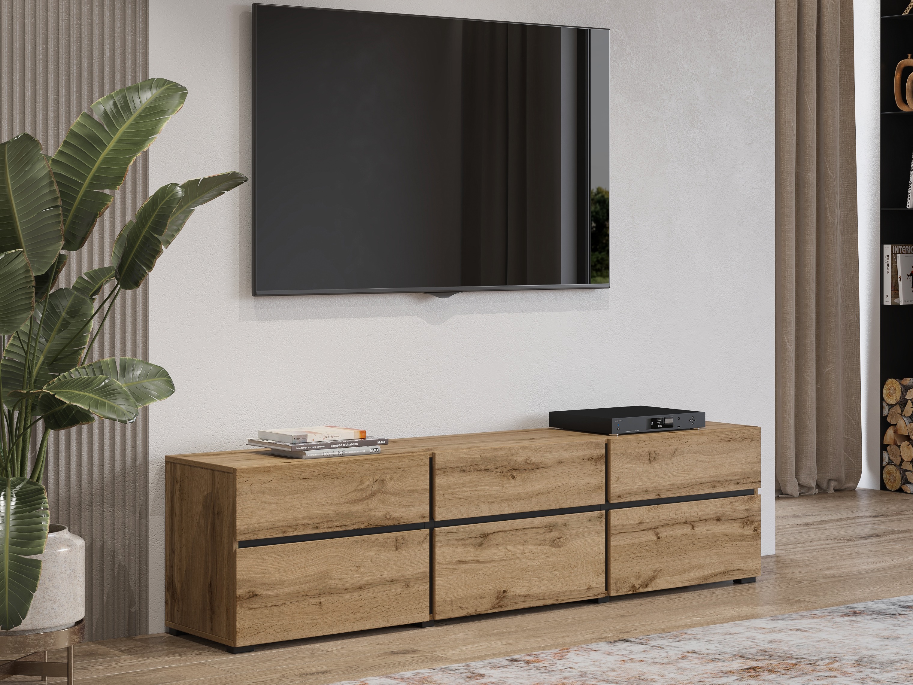 Mobile porta TV Alfere 102 (Quercia di Wotan)