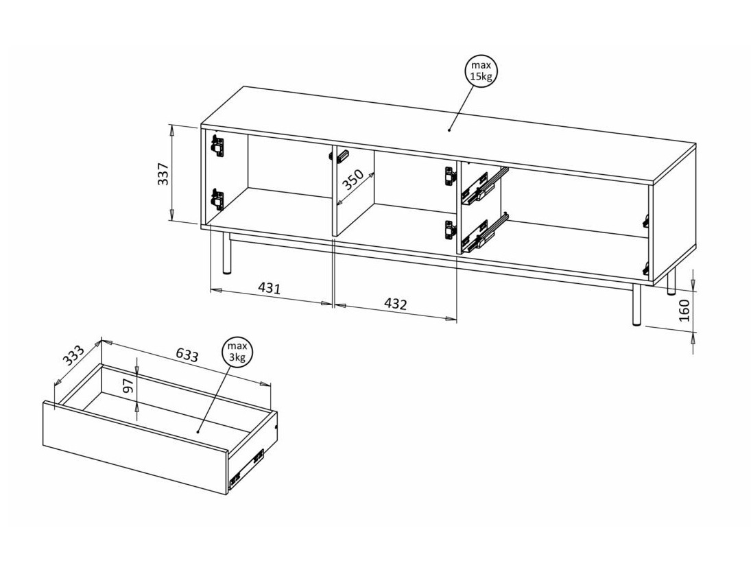 Mobile porta TV Avimera 103