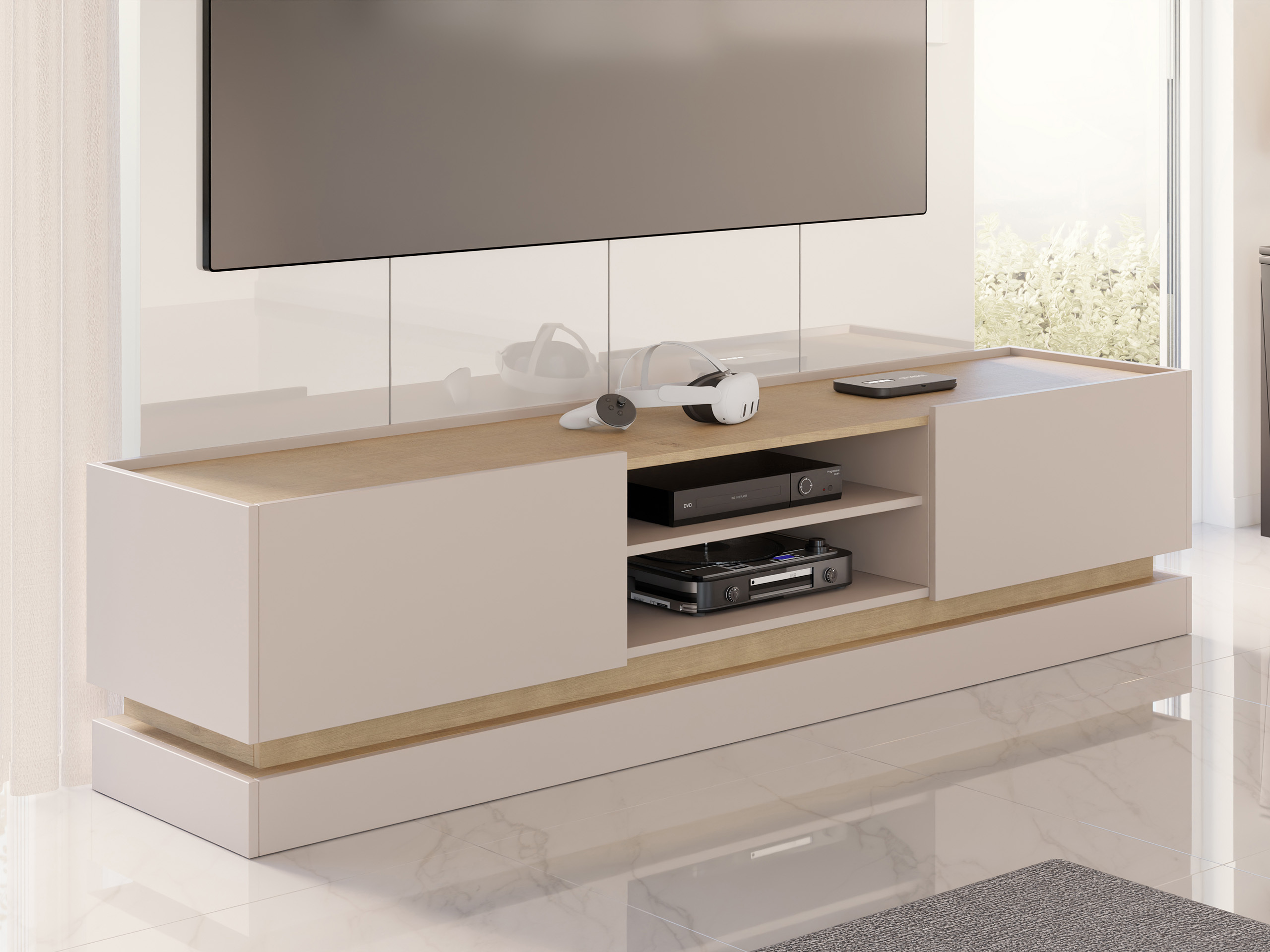 Mobile porta TV Comfivo Tilia (Cachemire + Quercia)