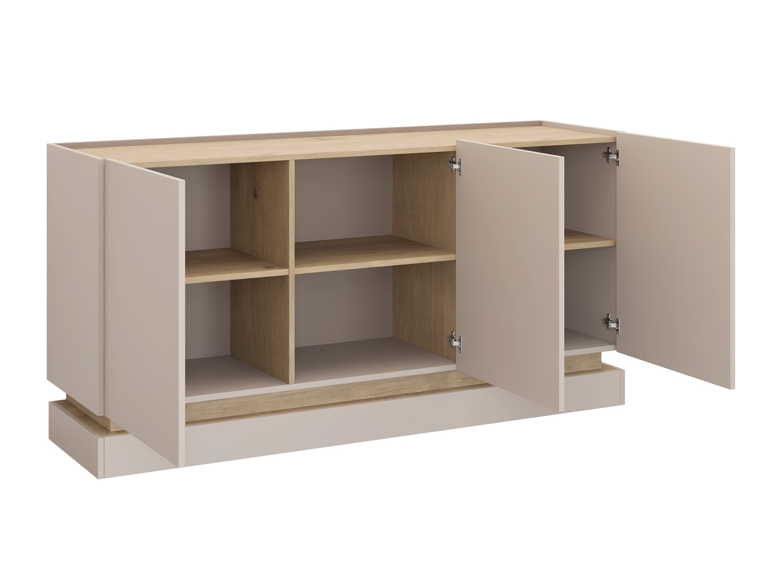 Parete attrezzata Comfivo Dalvenu 104 (Nero + Quercia)