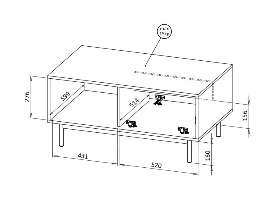 Tavolino da caffè Avimera 104