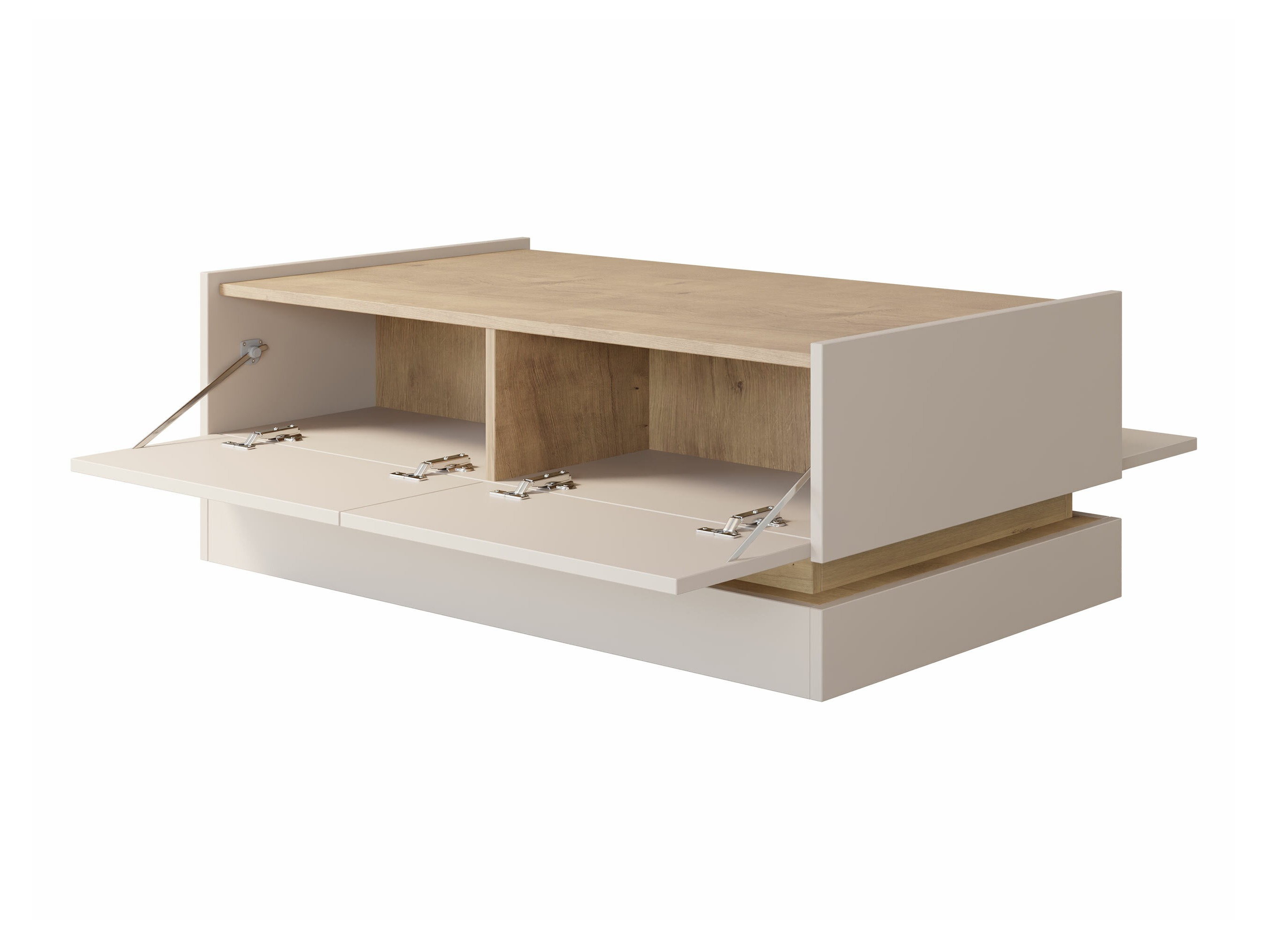 Tavolino da caffè Comfivo Tilia (Nero + Quercia)