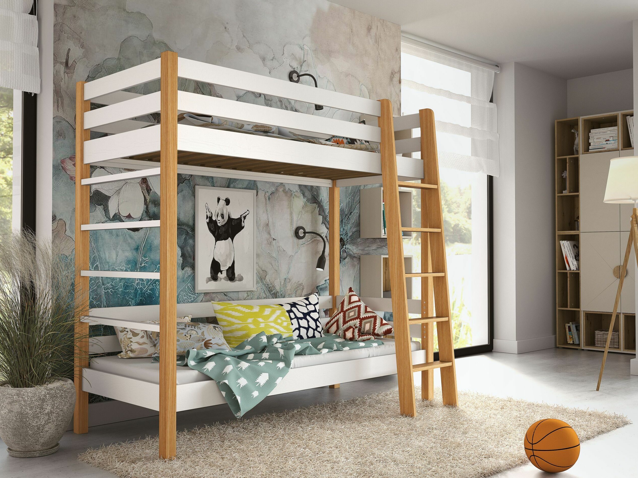 Letto a castello Ogden 174 (Bianco)