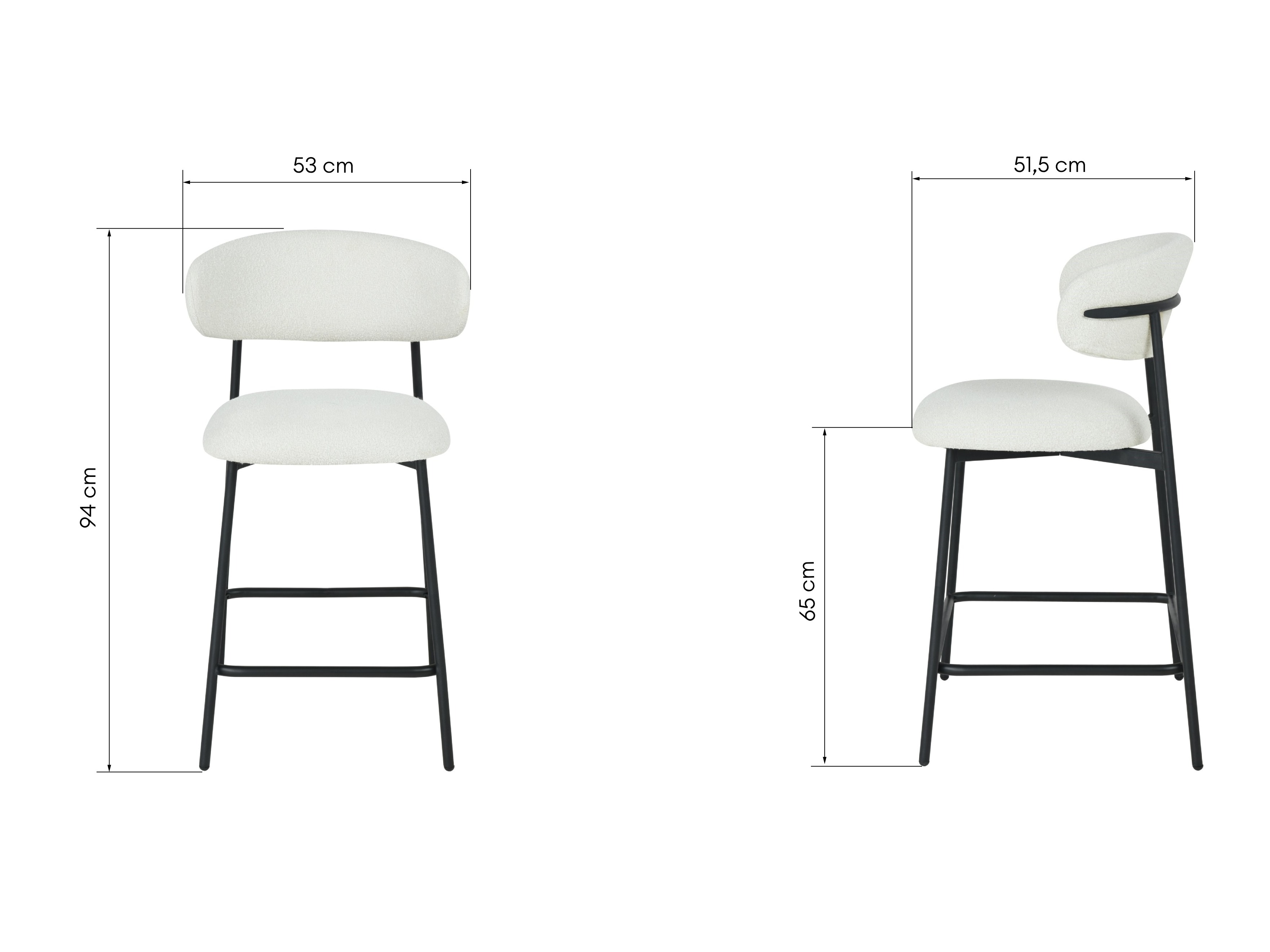 Sgabello da bar SL5377 con imballo danneggiato