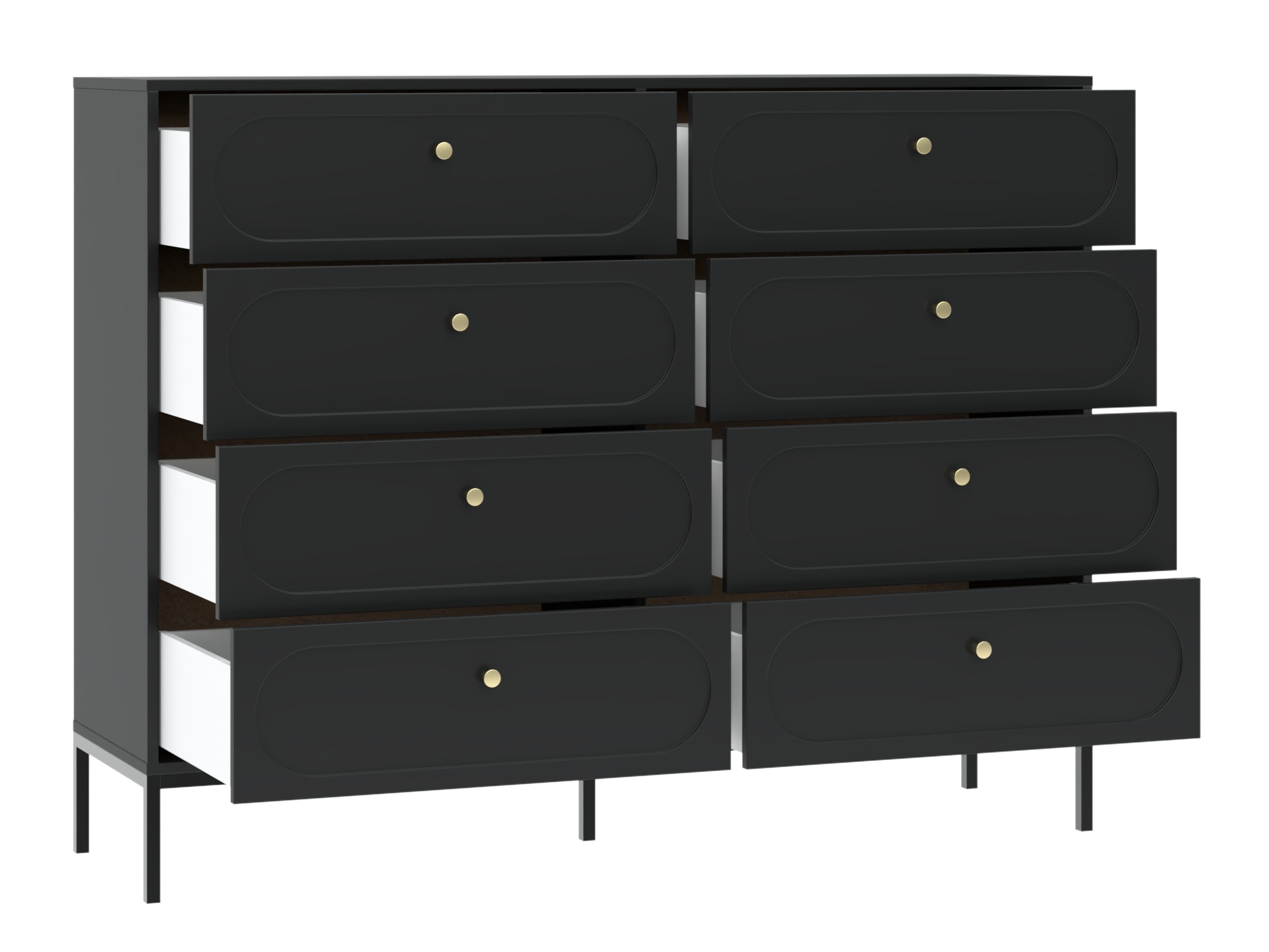 Cassettiera Bristol 232 (Nero)