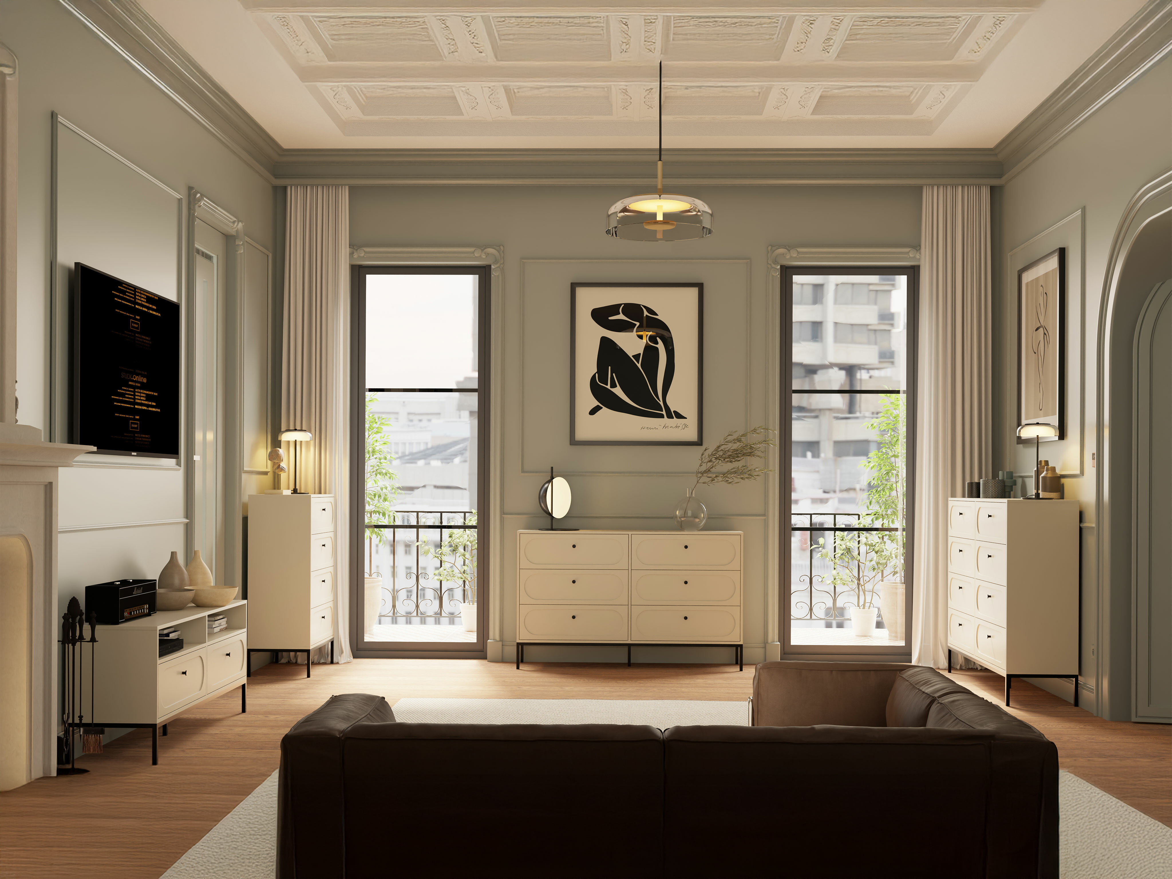 Mobile porta TV Bristol 235 (Cachemire)