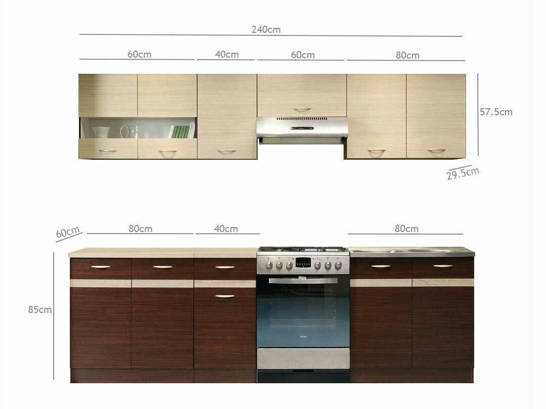 Set da cucina modulare Eli Mix 102