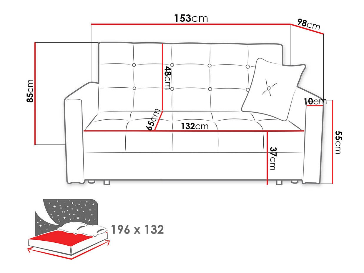 Divano letto Seruna III (Nazar 225.01)