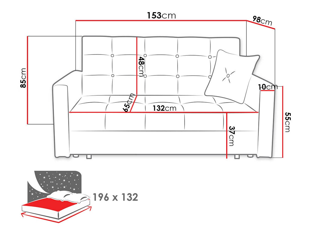 Divano letto Seruna III (Nazar 225.03)