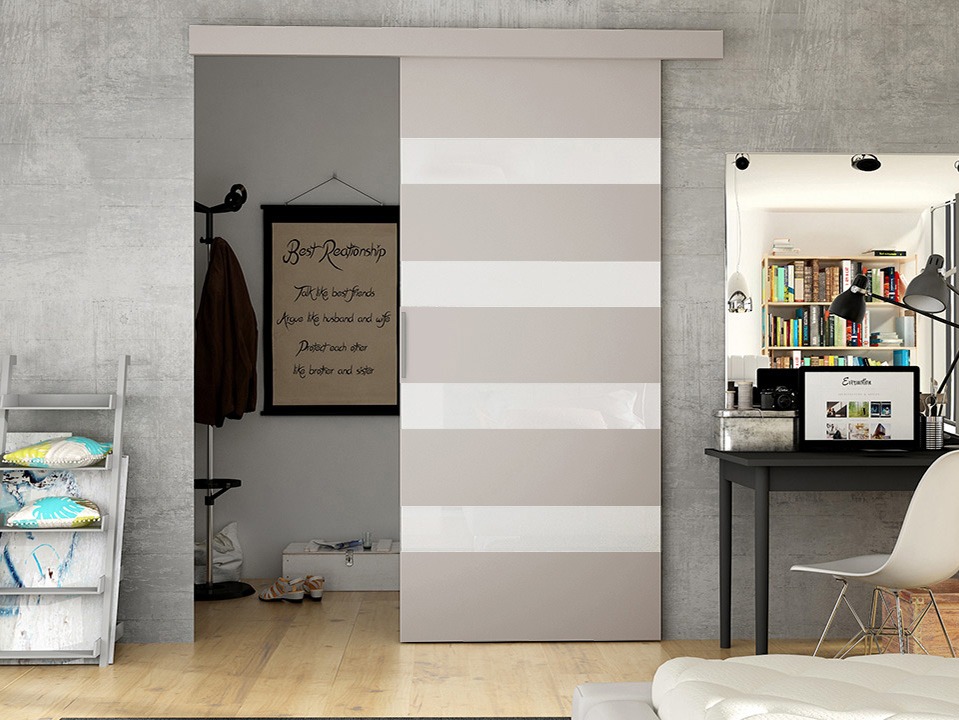 Porte scorrevoli Closico Materia V (Cachemire + Bianco)