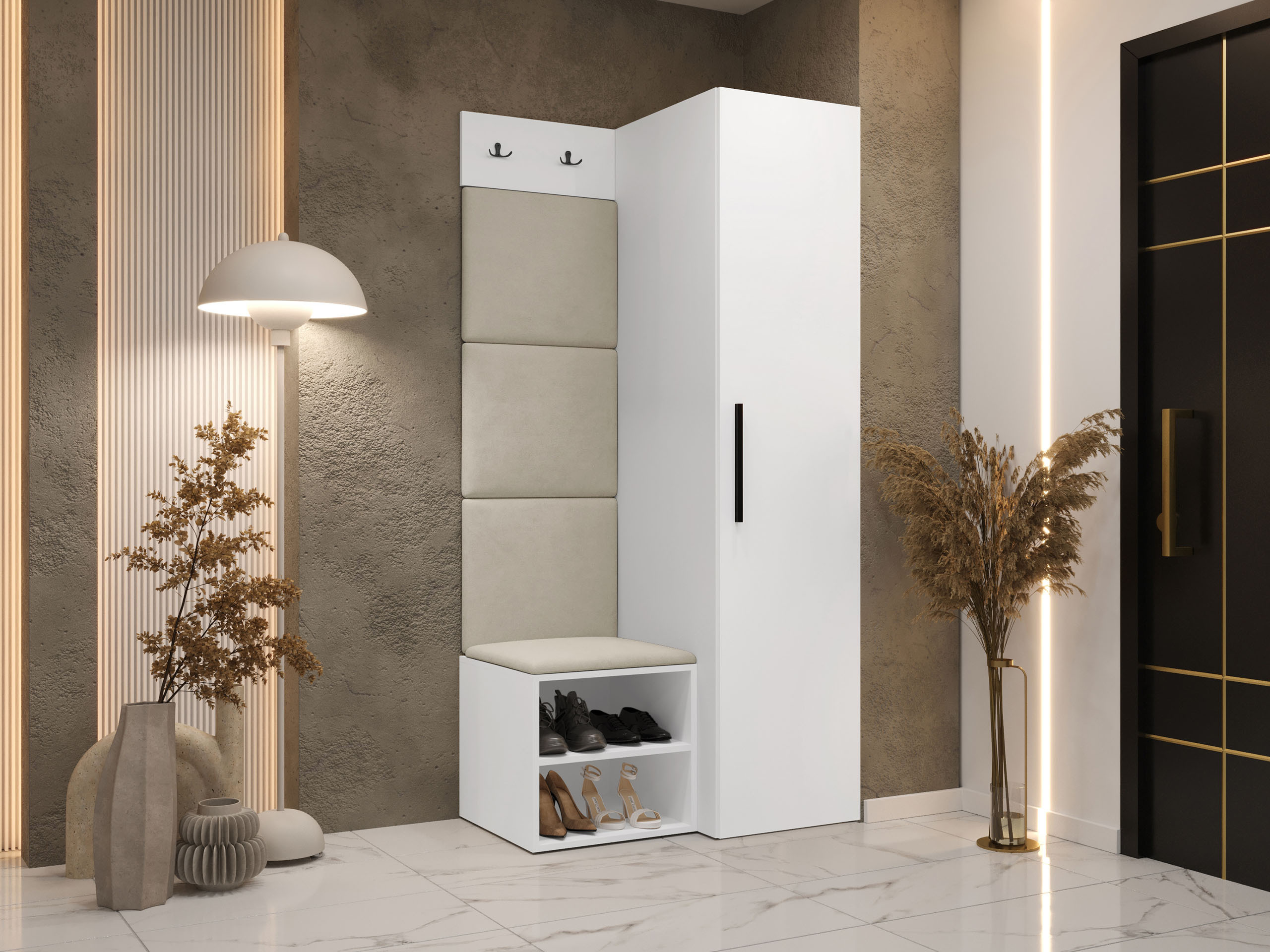 Set arredo da corridoio Hartford 524 (Bianco)