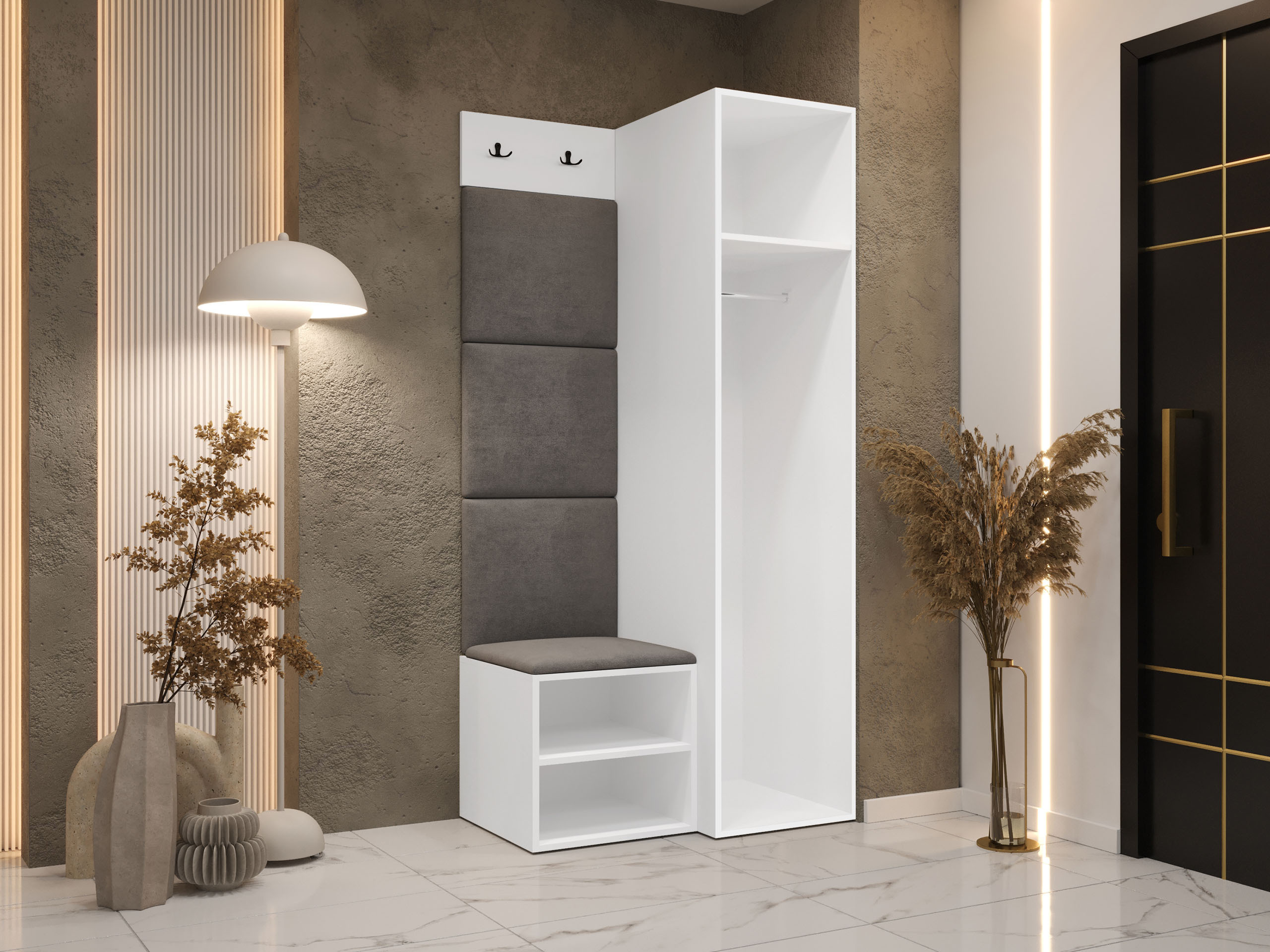 Set arredo da corridoio Hartford 524 (Bianco)